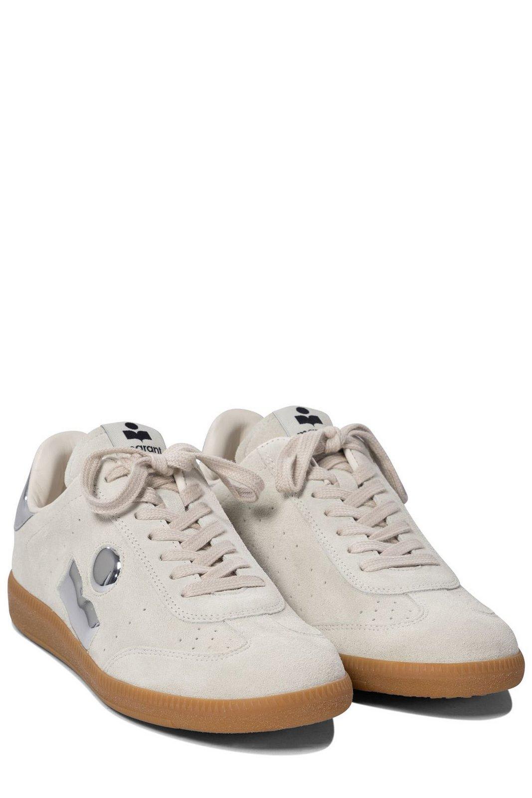 Shop Isabel Marant Logo Printed Low-top Sneakers