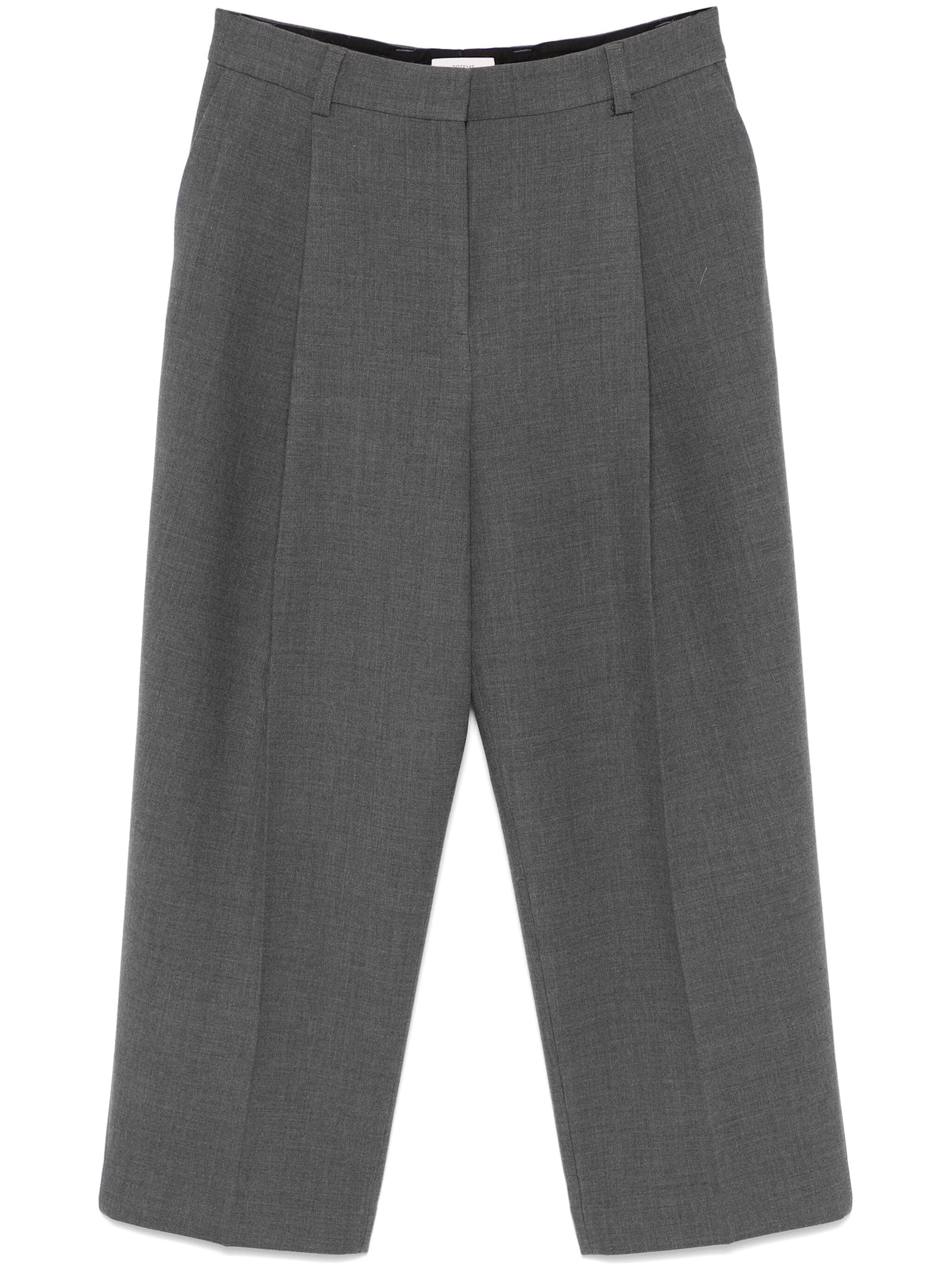 Totême Pleated Straight Trousers