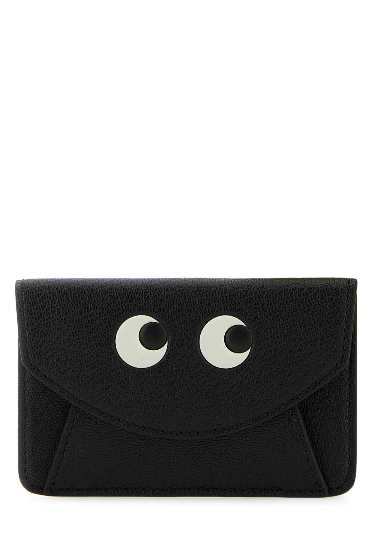 Anya Hindmarch Women Black Leather Card Holder In Black