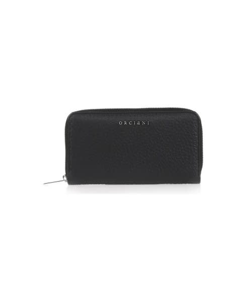Orciani Soft Leather Wallet With Rfid Protection In Nero