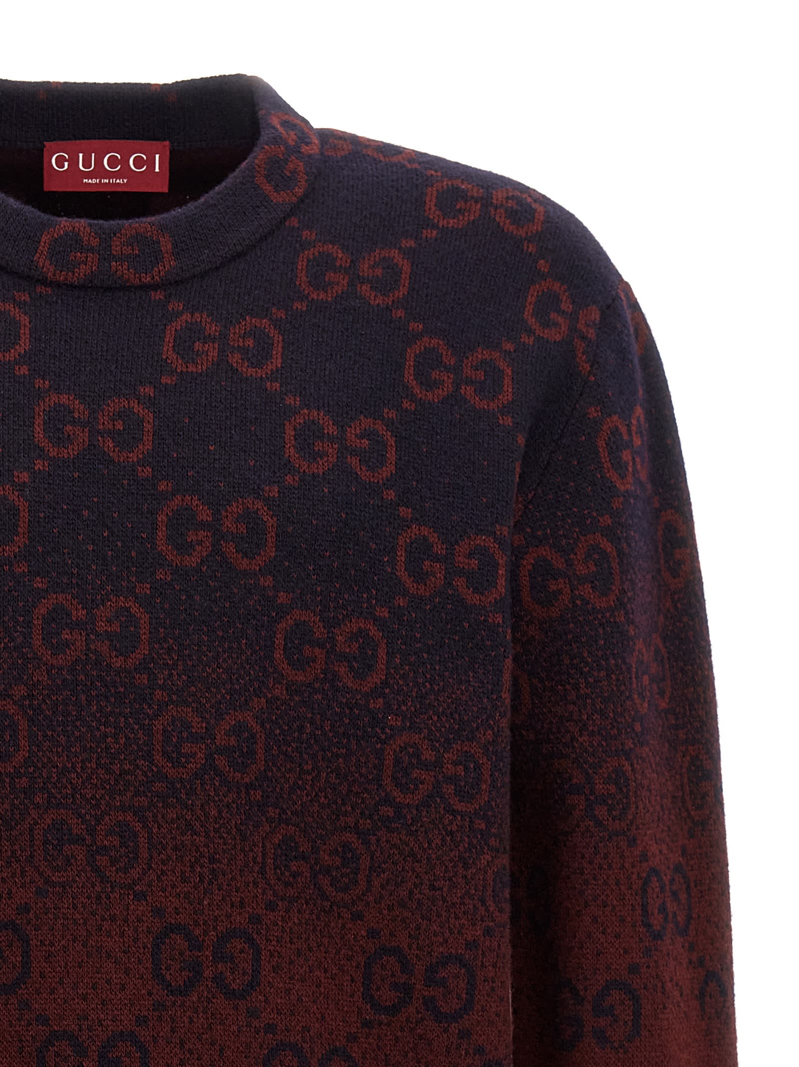 Shop Gucci Gg Degradé Sweater In Multicolor