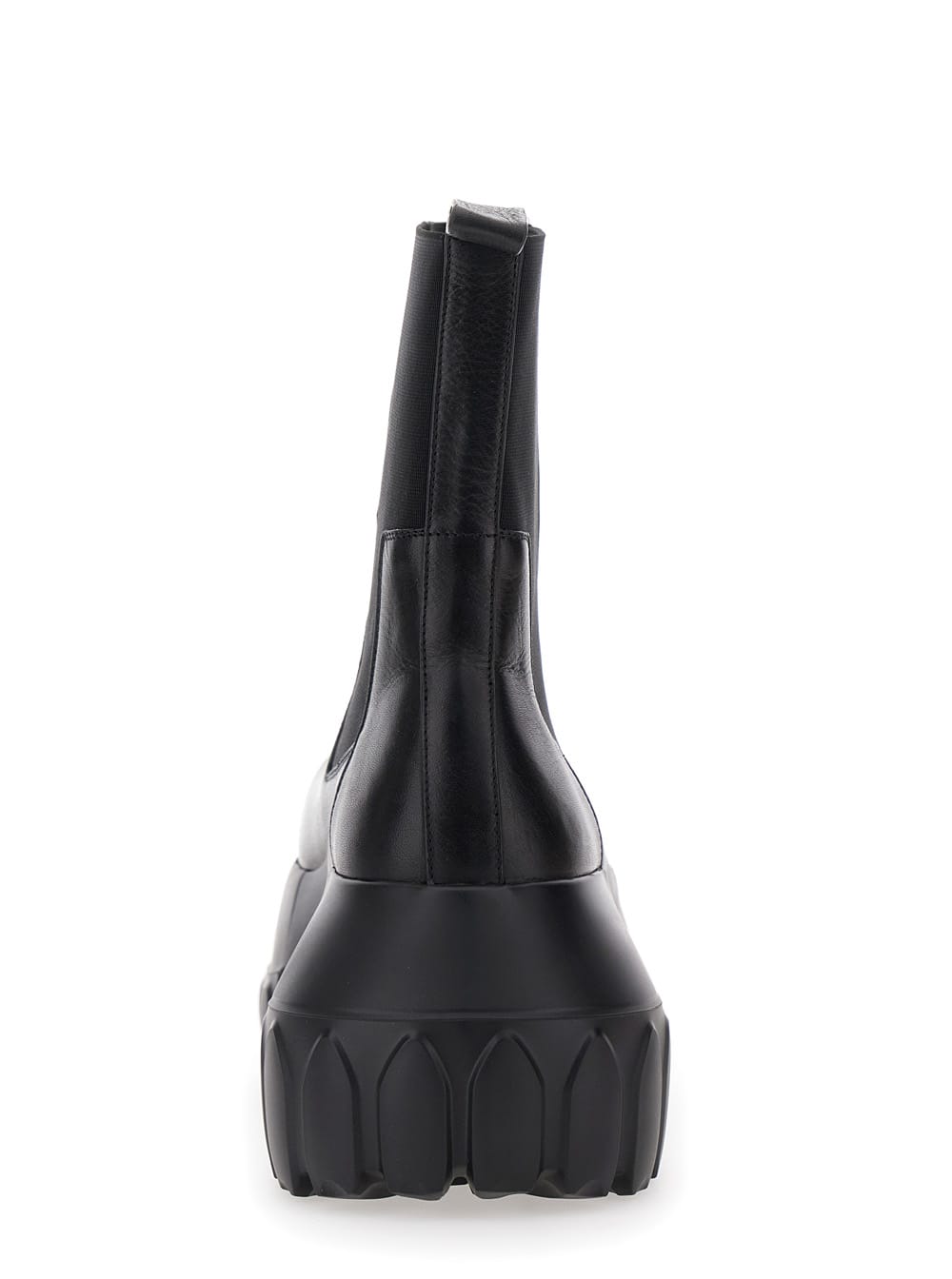 Rick Owens Beatle Bozo Tractors Ankle Boots In Black