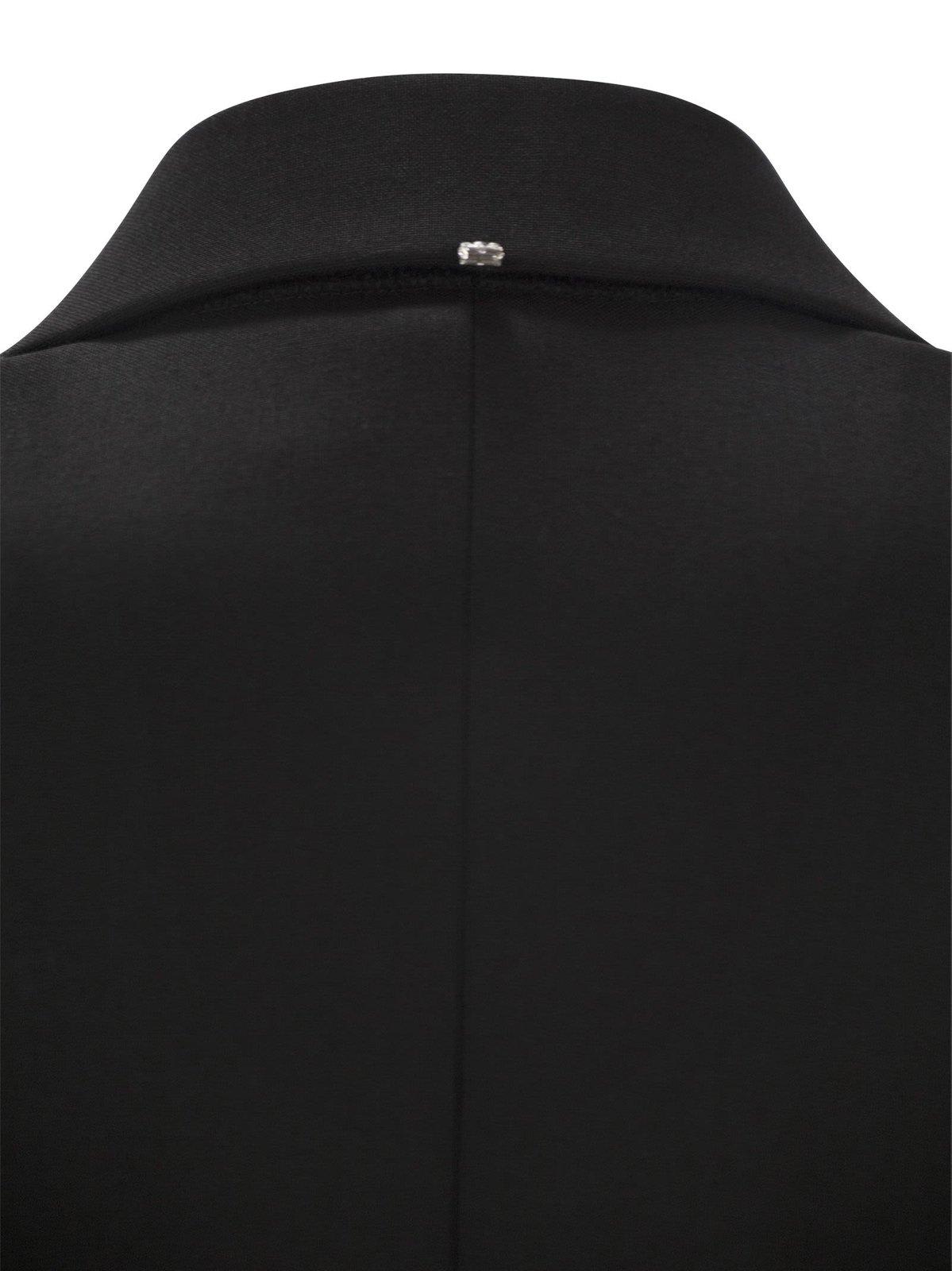 Shop Sportmax Black Wool Belly Blazer In Nero