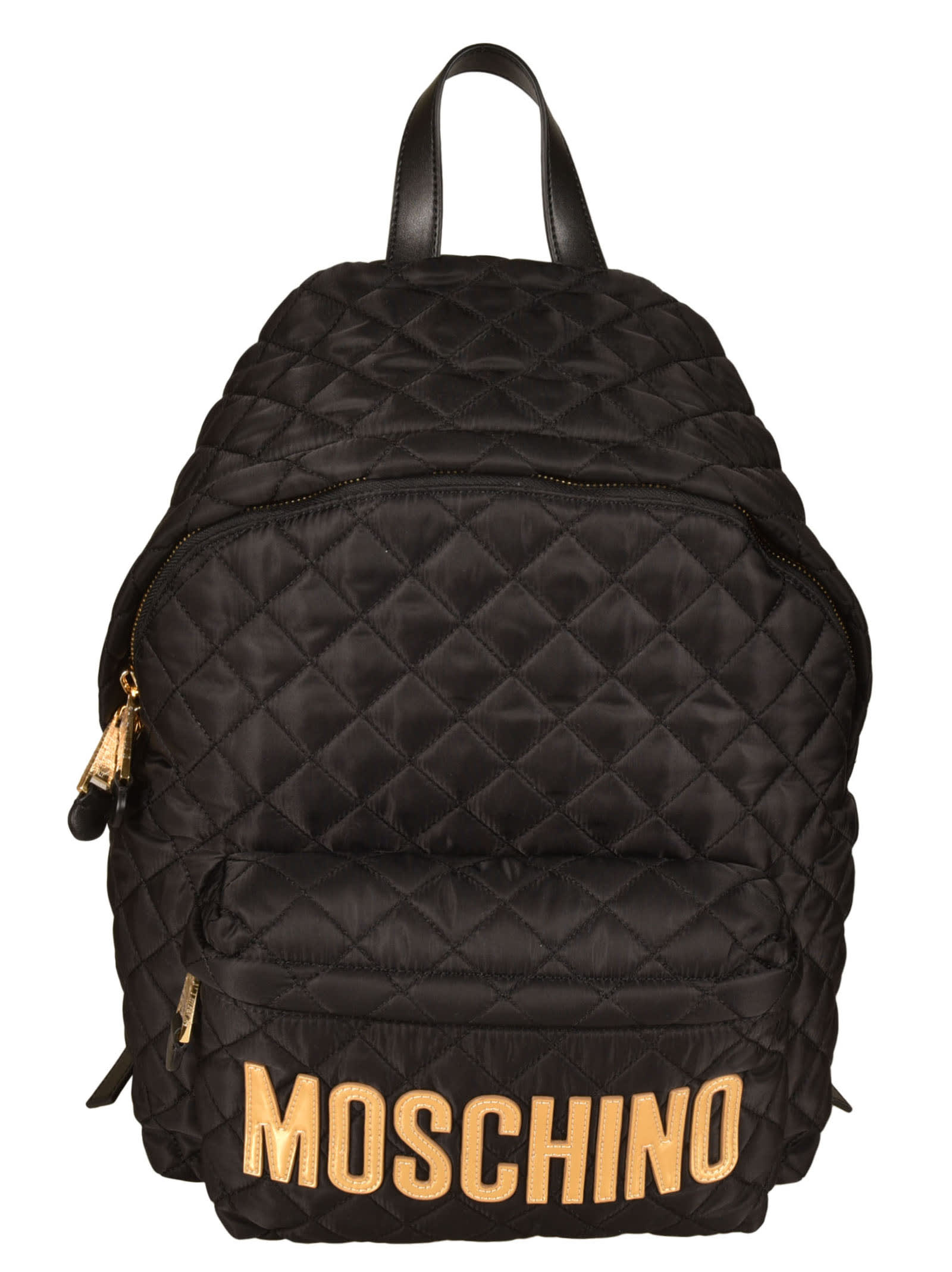 MOSCHINO LOGO QUILTED BACKPACK