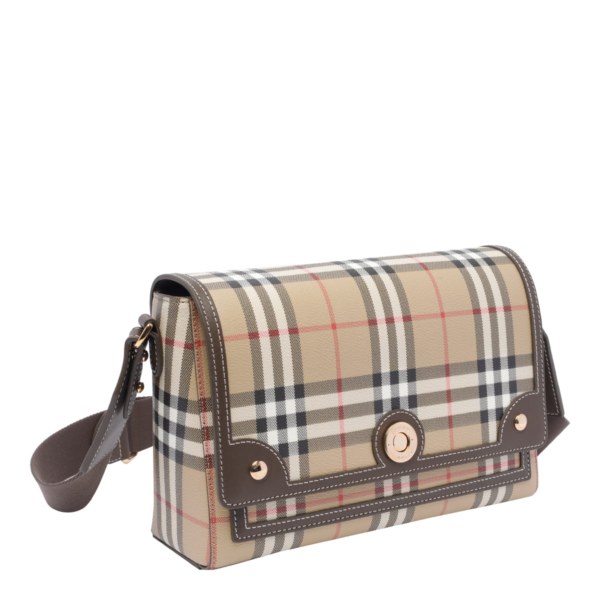 Shop Burberry Note Shoulder Bag In Beige