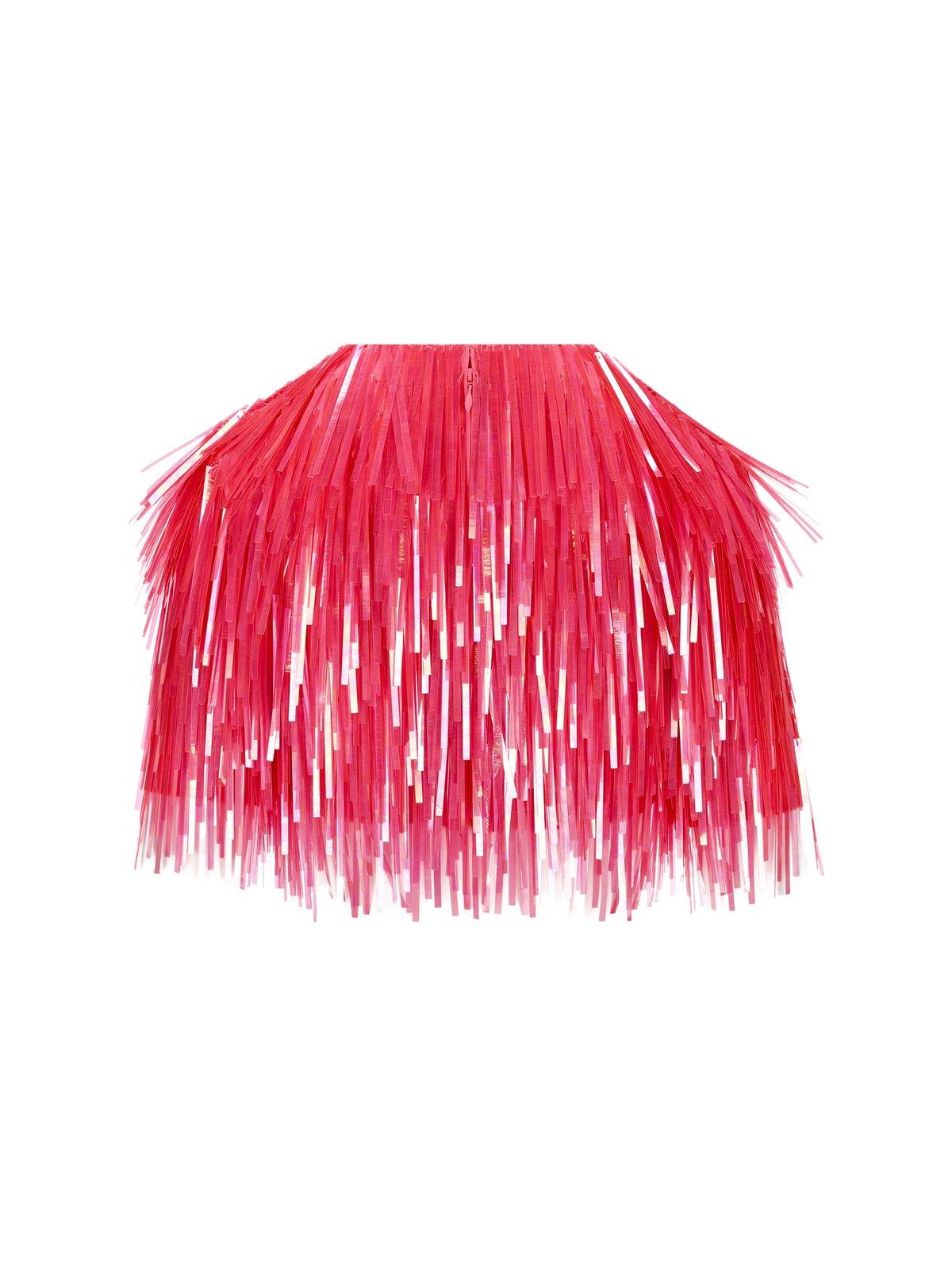 Sportmax Embellished Stretch Nylon Petalo Top In Fuchsia