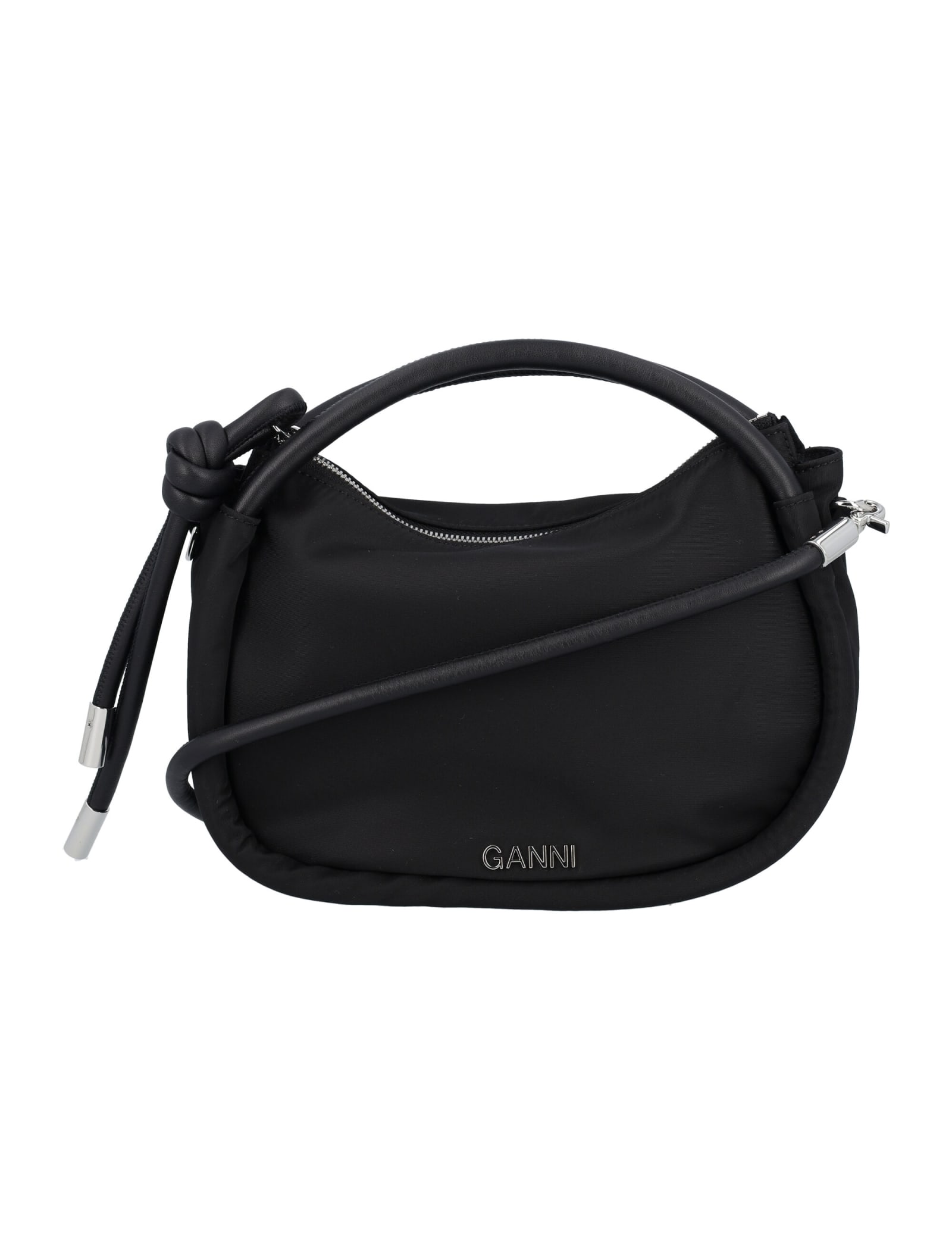 Ganni Recycled Polyester Mini Baguette Bag