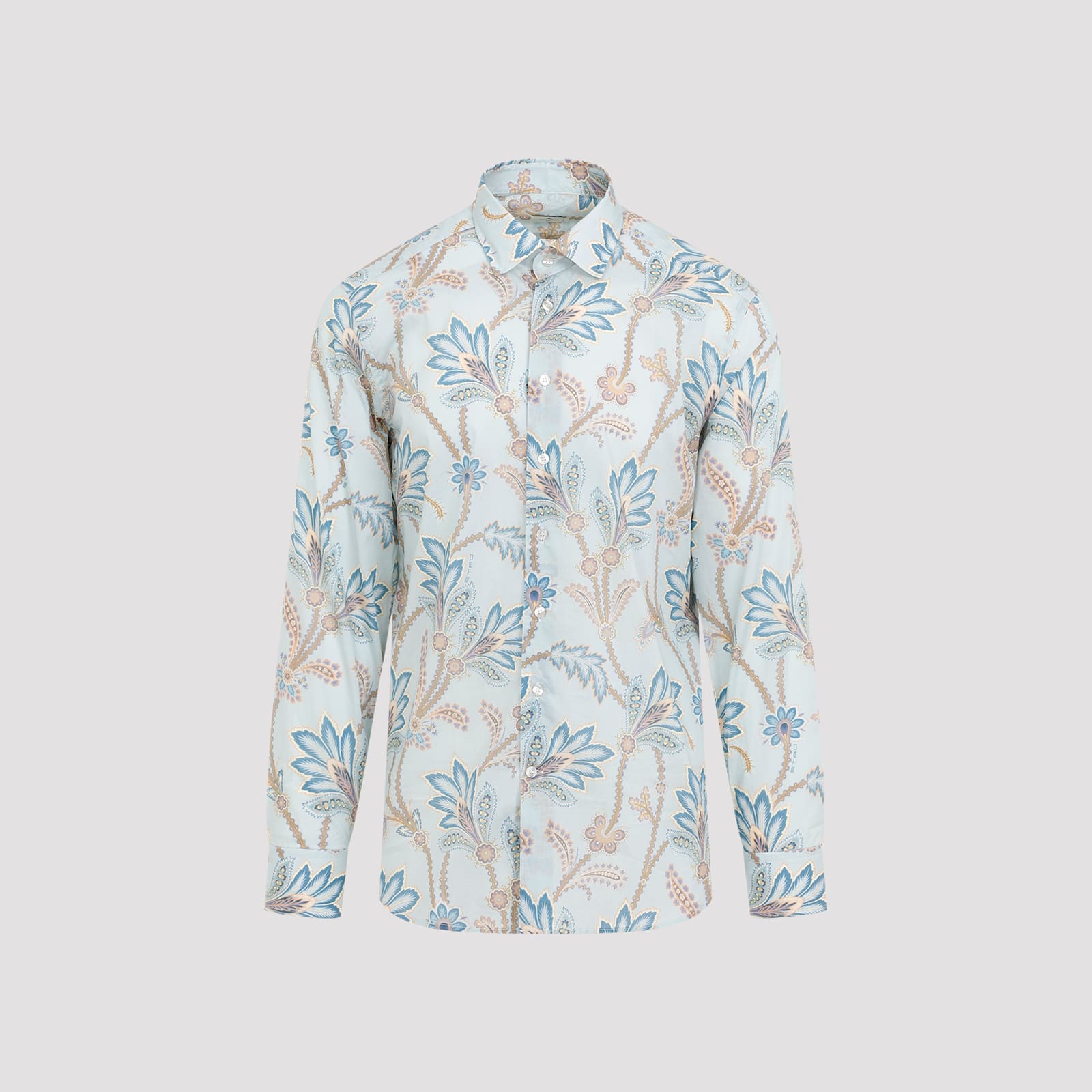 Shop Etro Roma Shirt In F.do Azzurro