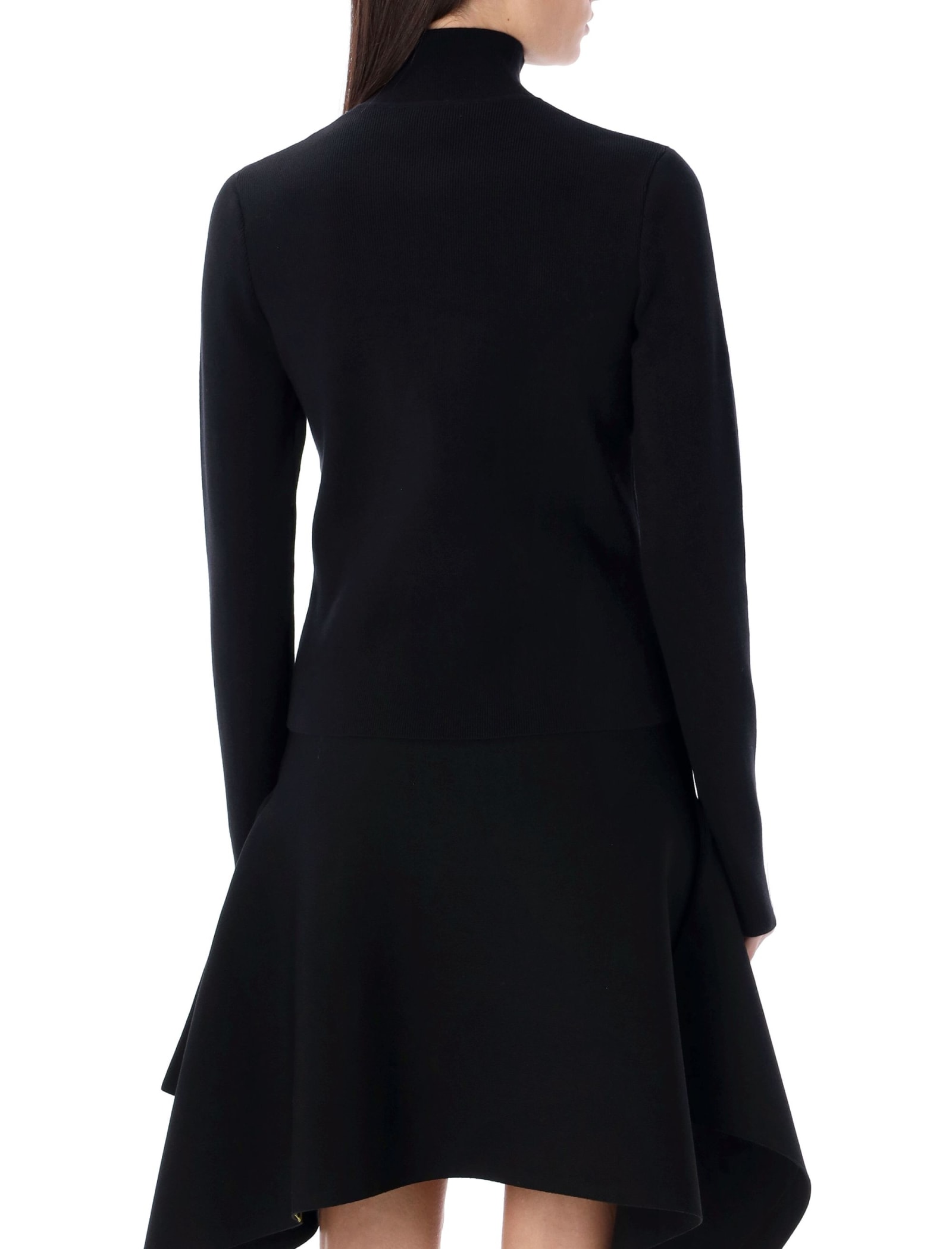 Shop Jw Anderson Fitted Cardigan In Black