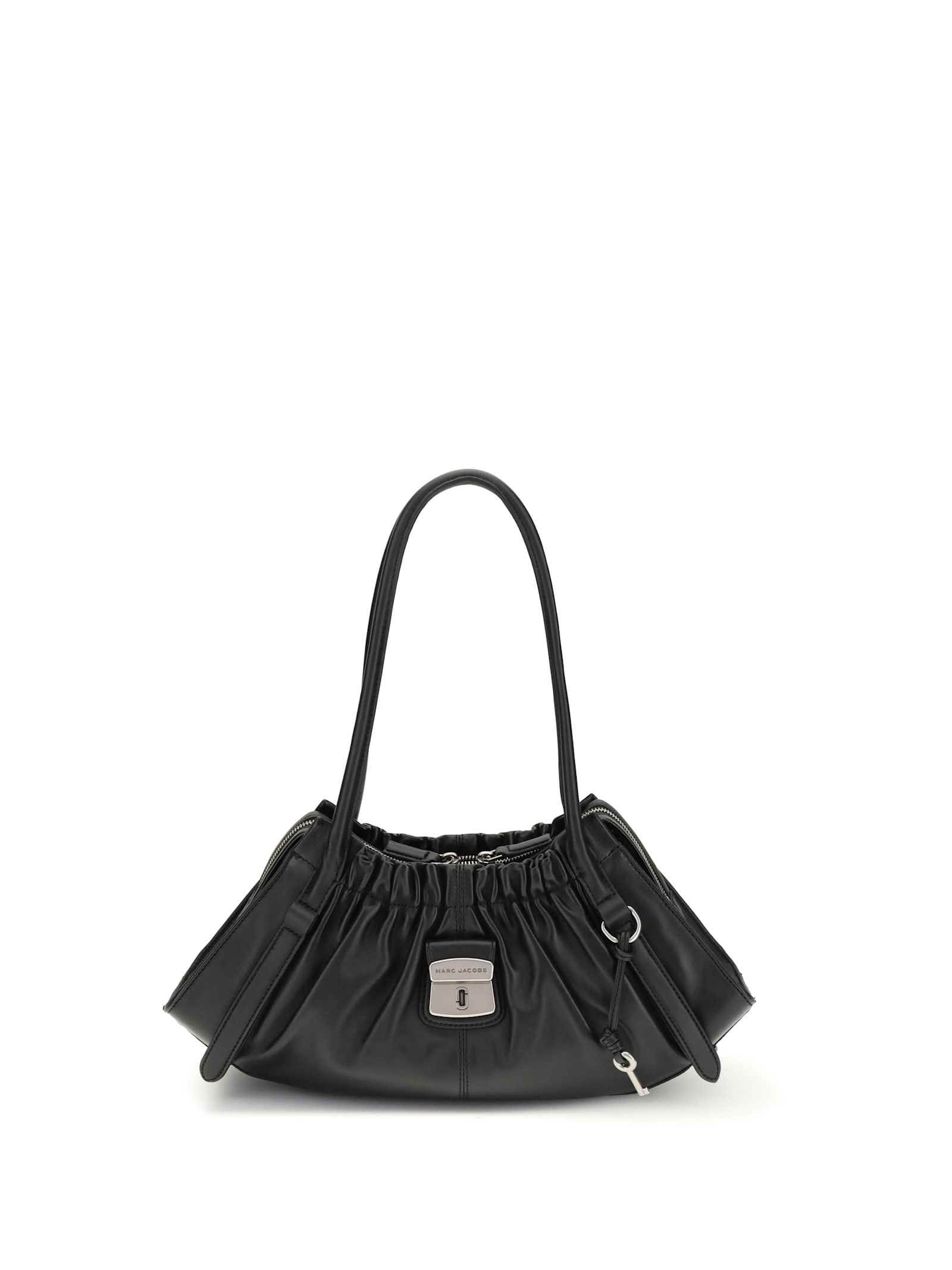Marc Jacobs The Croc Cristina Small Satchel Crossbody Bag In Black