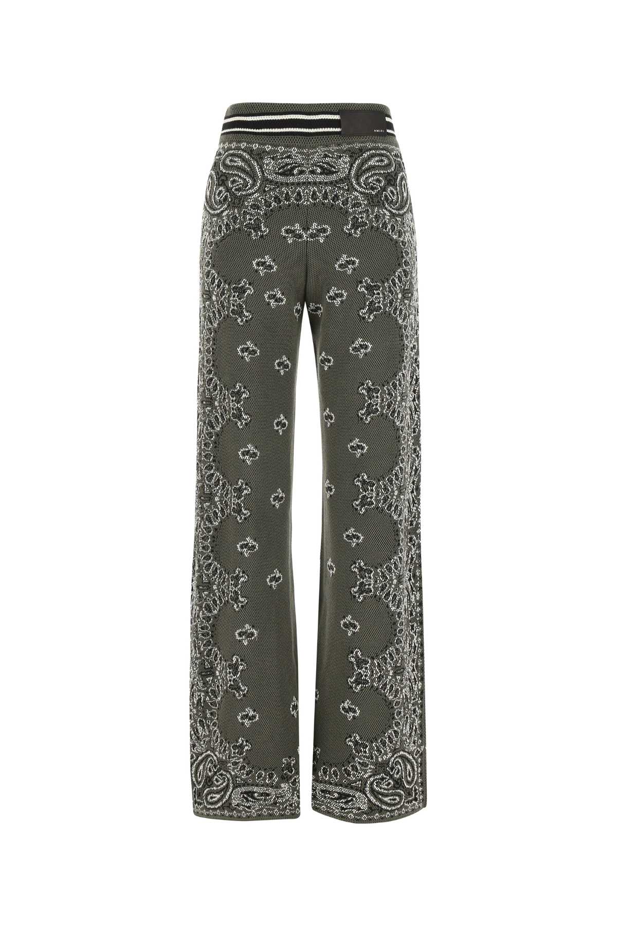 Shop Amiri Embroidered Cotton Blend Joggers In 310