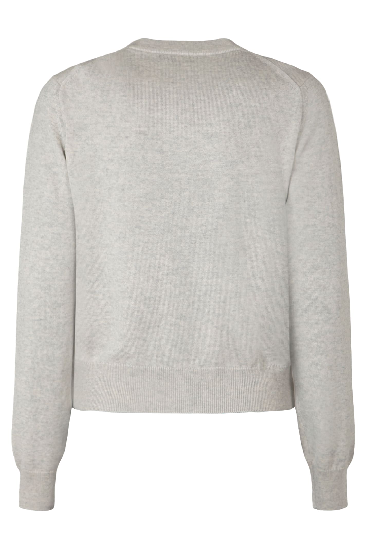 Maison Kitsuné Baby Fox Cardigan In Gray