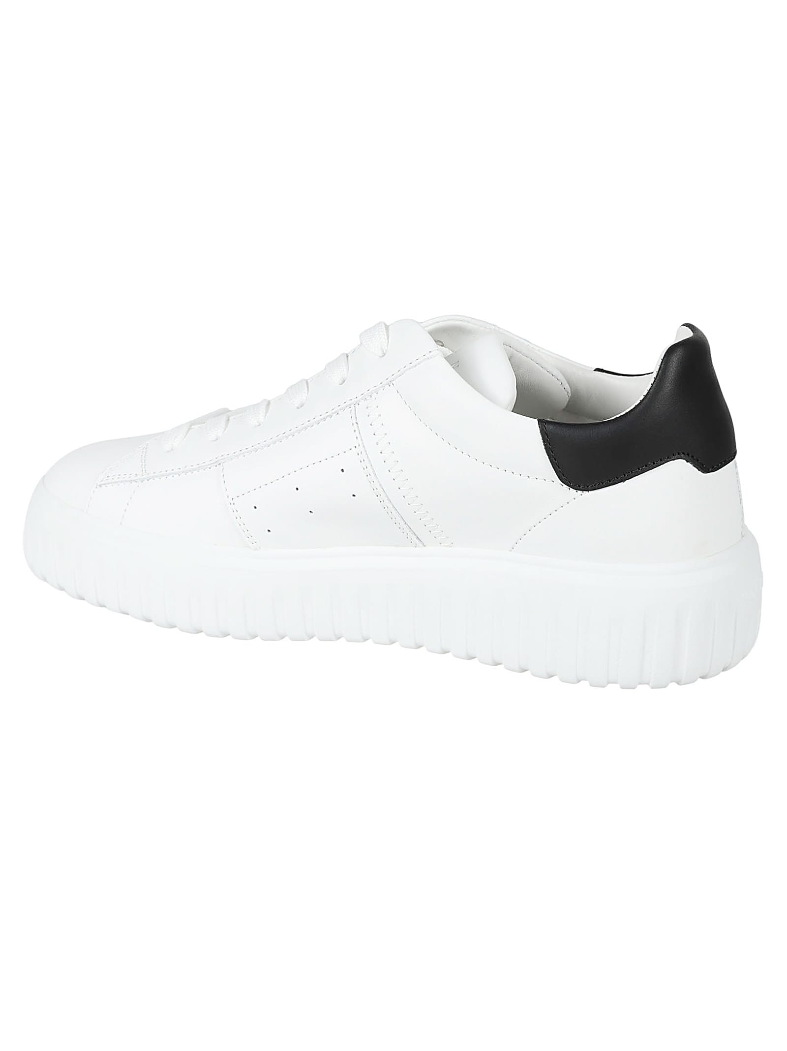 Shop Hogan H-stripes Sneakers In Bianco/nero