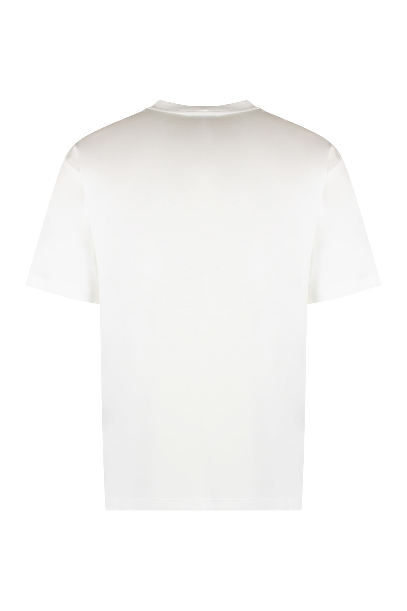 Shop Giorgio Armani Cotton Crew-neck T-shirt