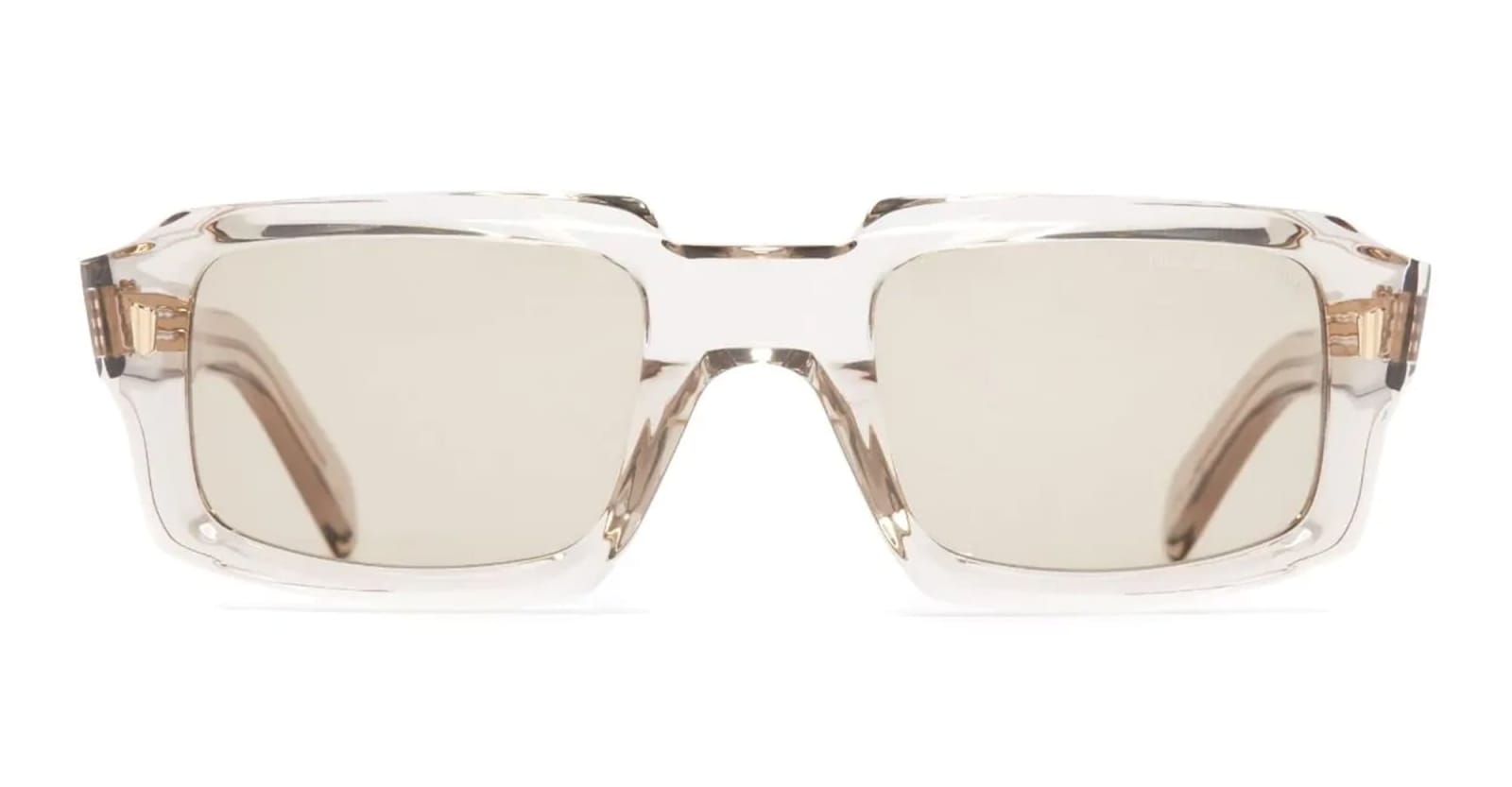 Shop Cutler And Gross 9495 / Sand Crystal Sunglasses In Transparent Beige