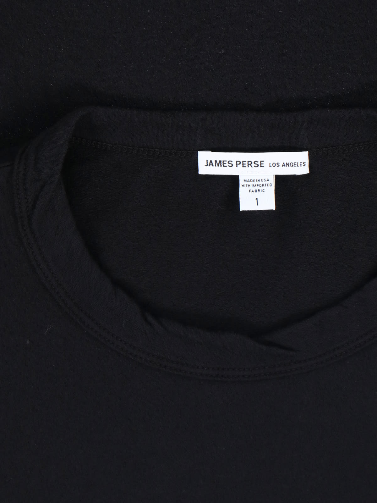James Perse Crew Neck Short-sleeved T-shirt In Black