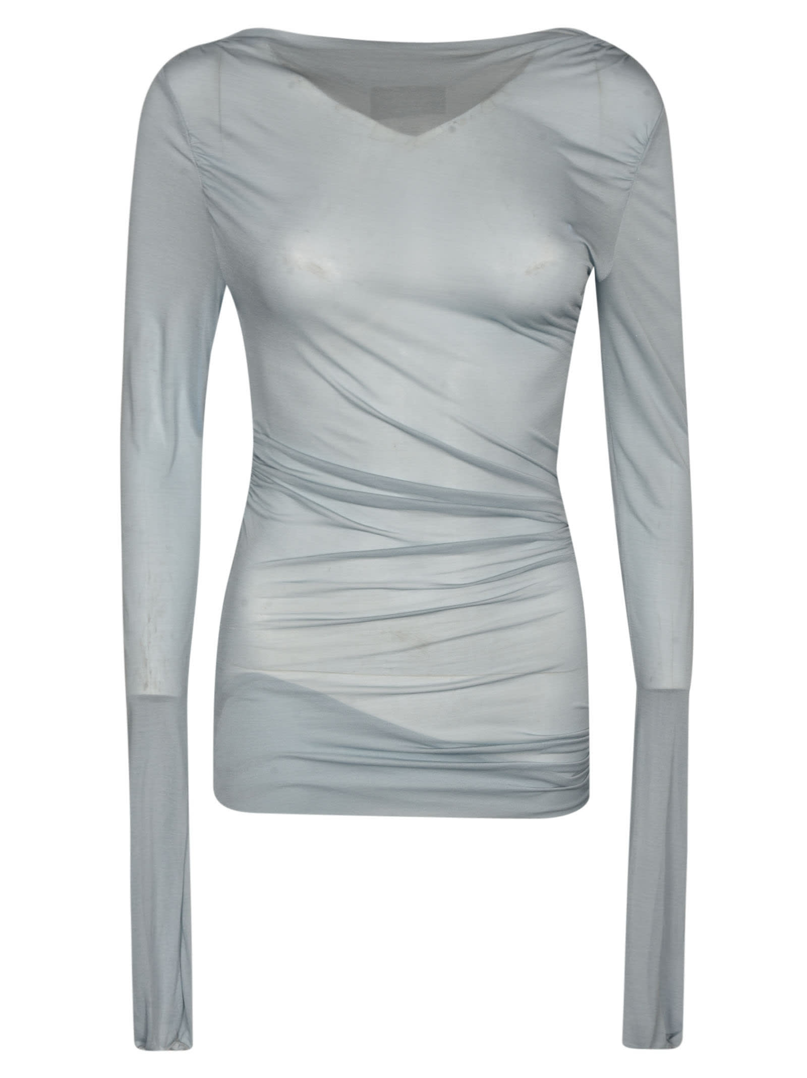 Blumarine Long-sleeved Fitted T-shirt