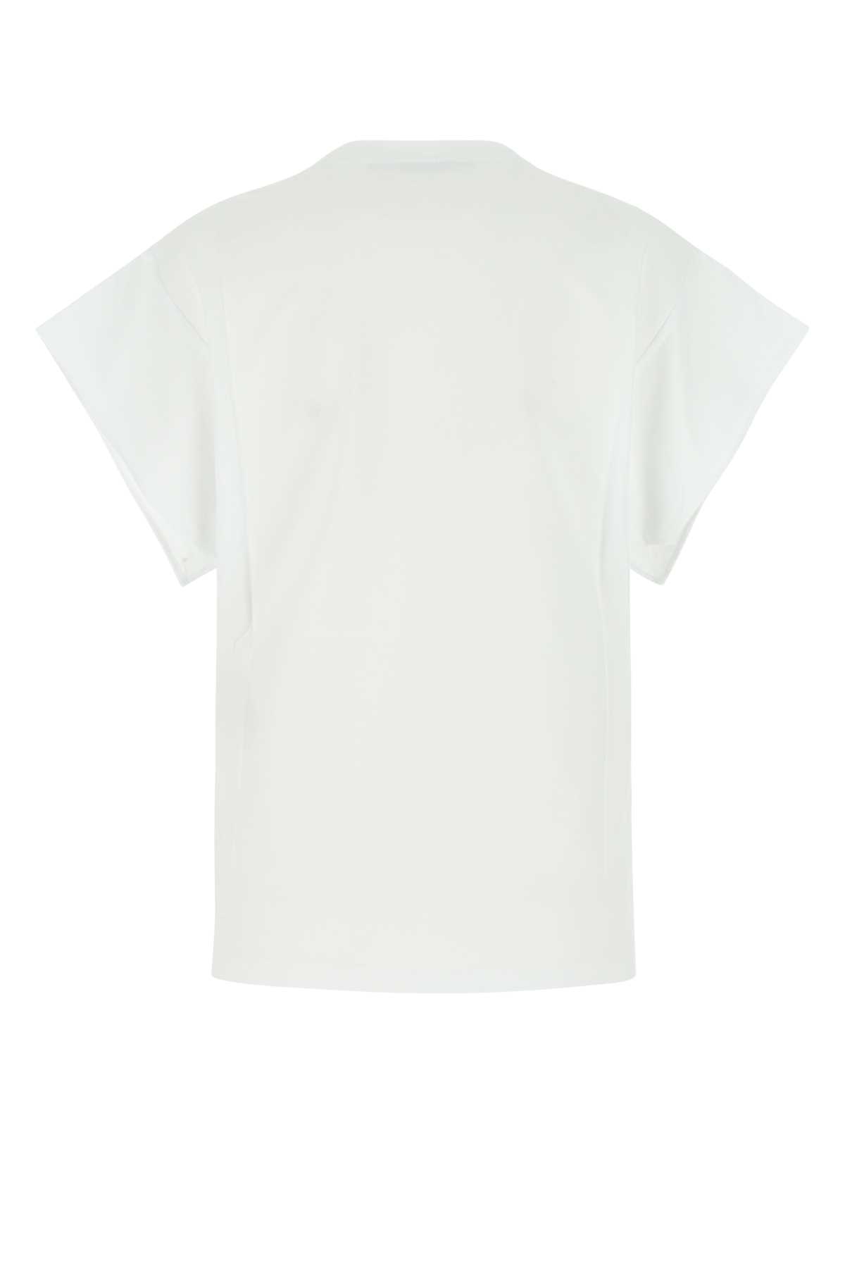 Shop Stella Mccartney White Cotton T-shirt In 9000