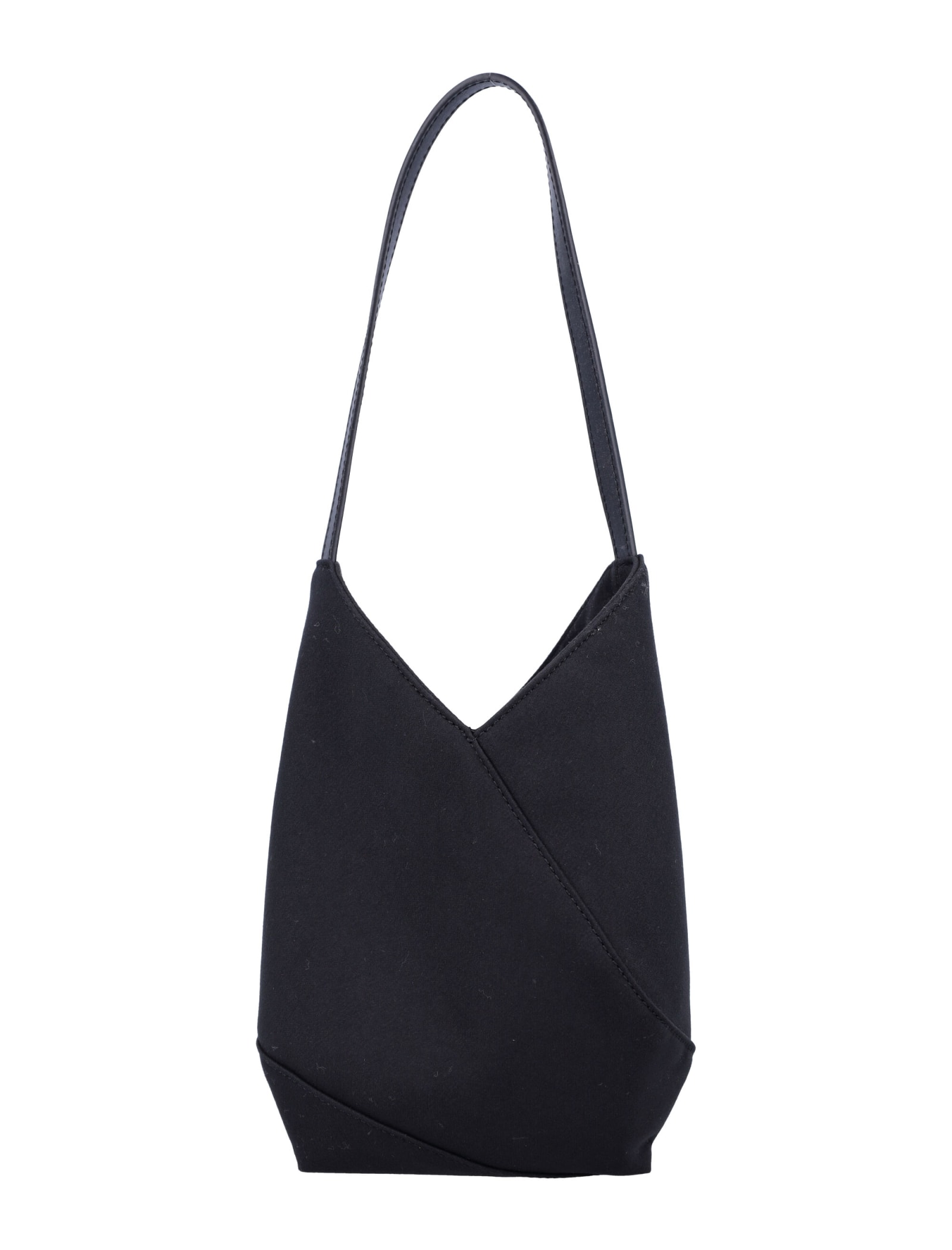 Shop Mm6 Maison Margiela Japanese Egg Bag In Black