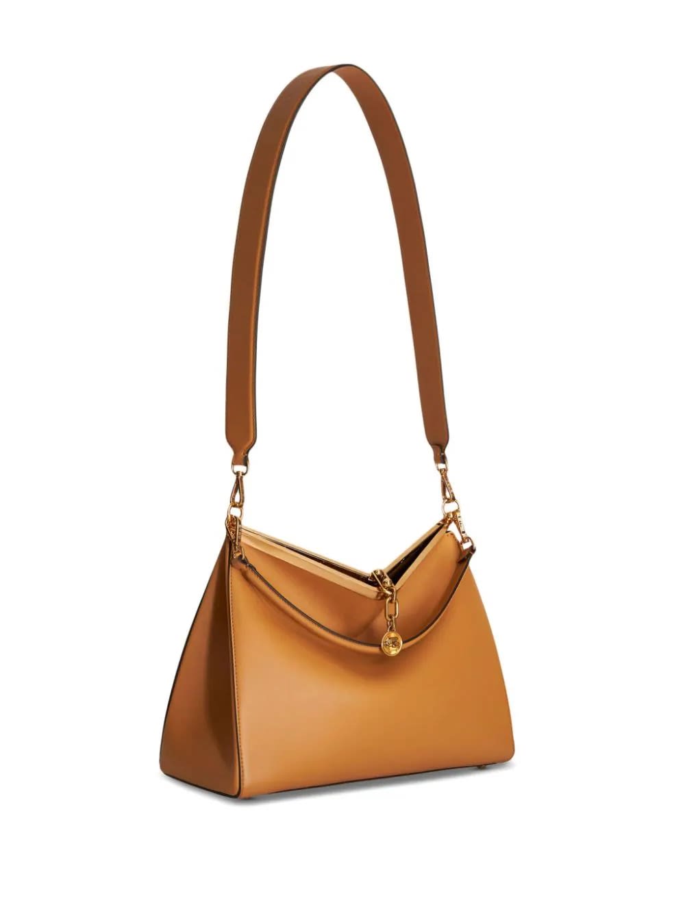 Shop Etro Light Brown Large Vela Bag