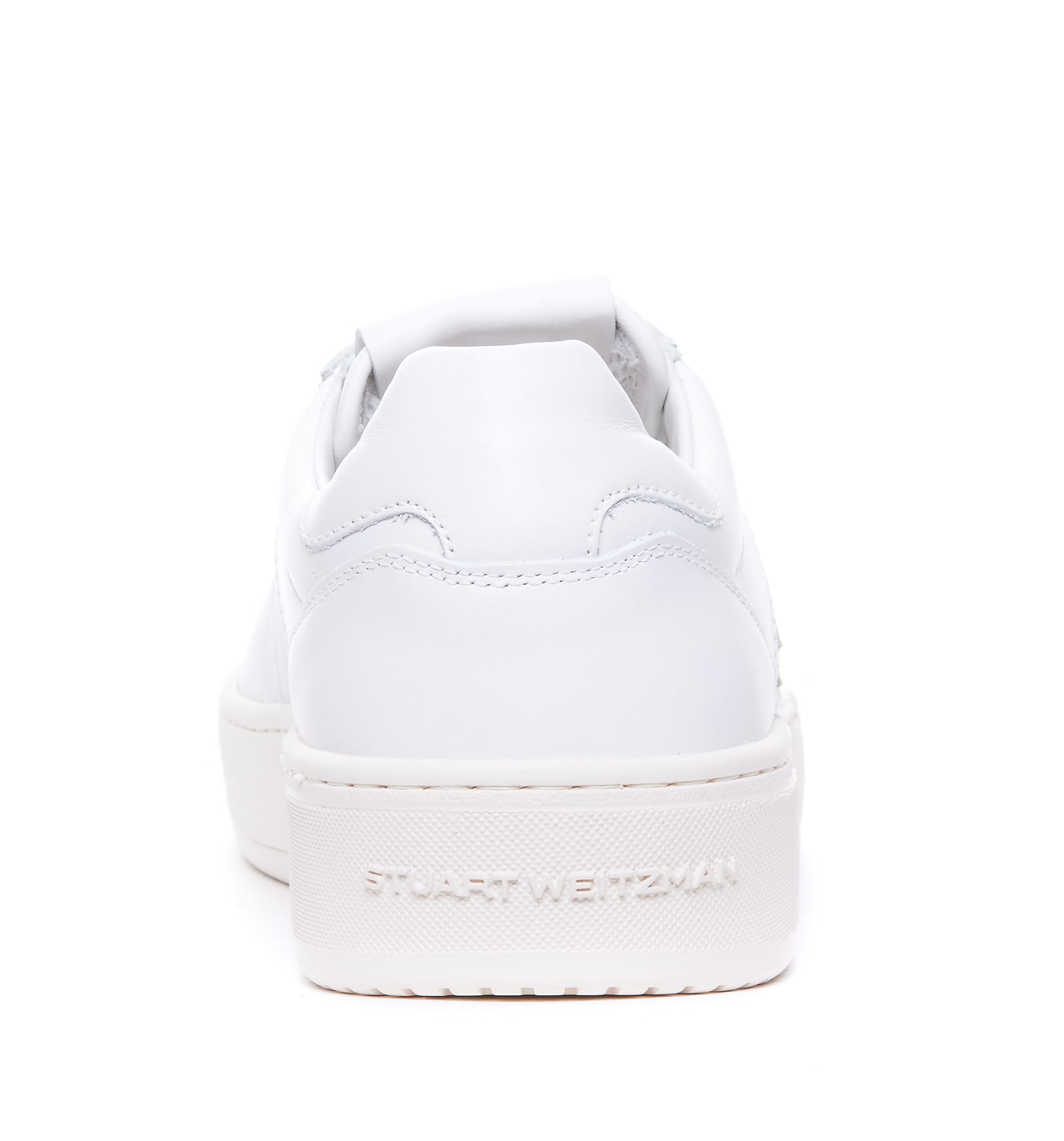 Shop Stuart Weitzman Sw Courtside Logo Sneakers In White