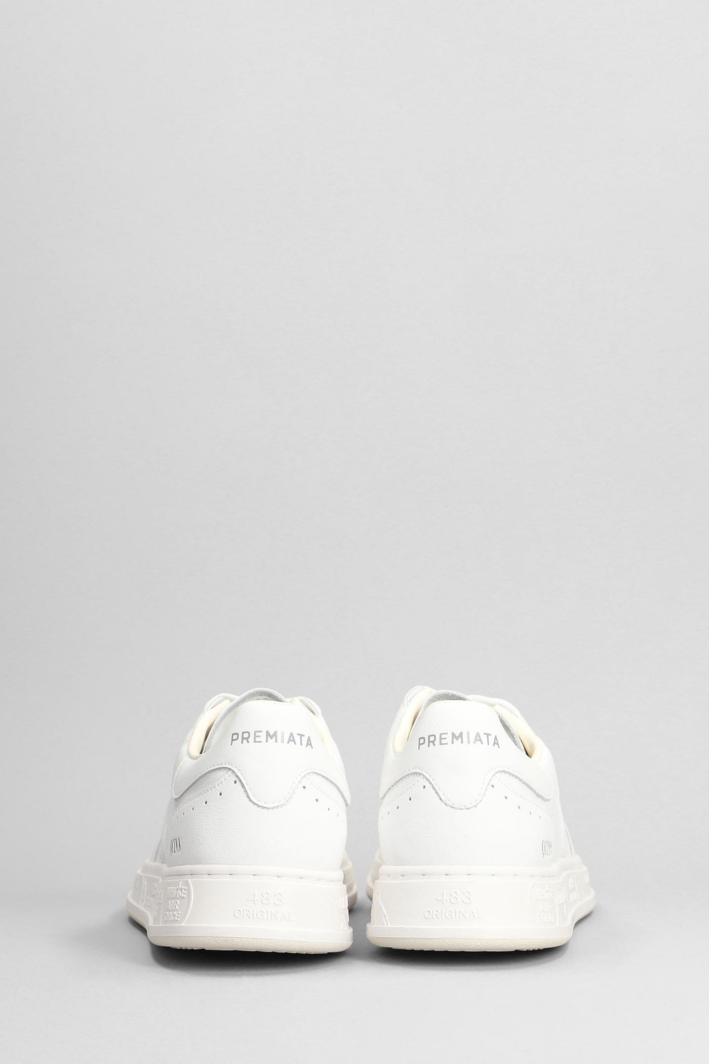 Shop Premiata Quinn Sneakers In White Leather