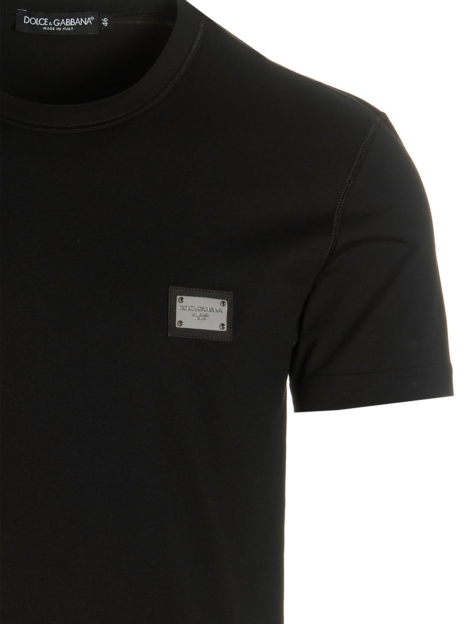 Shop Dolce & Gabbana T-shirt Dg Essential In Black