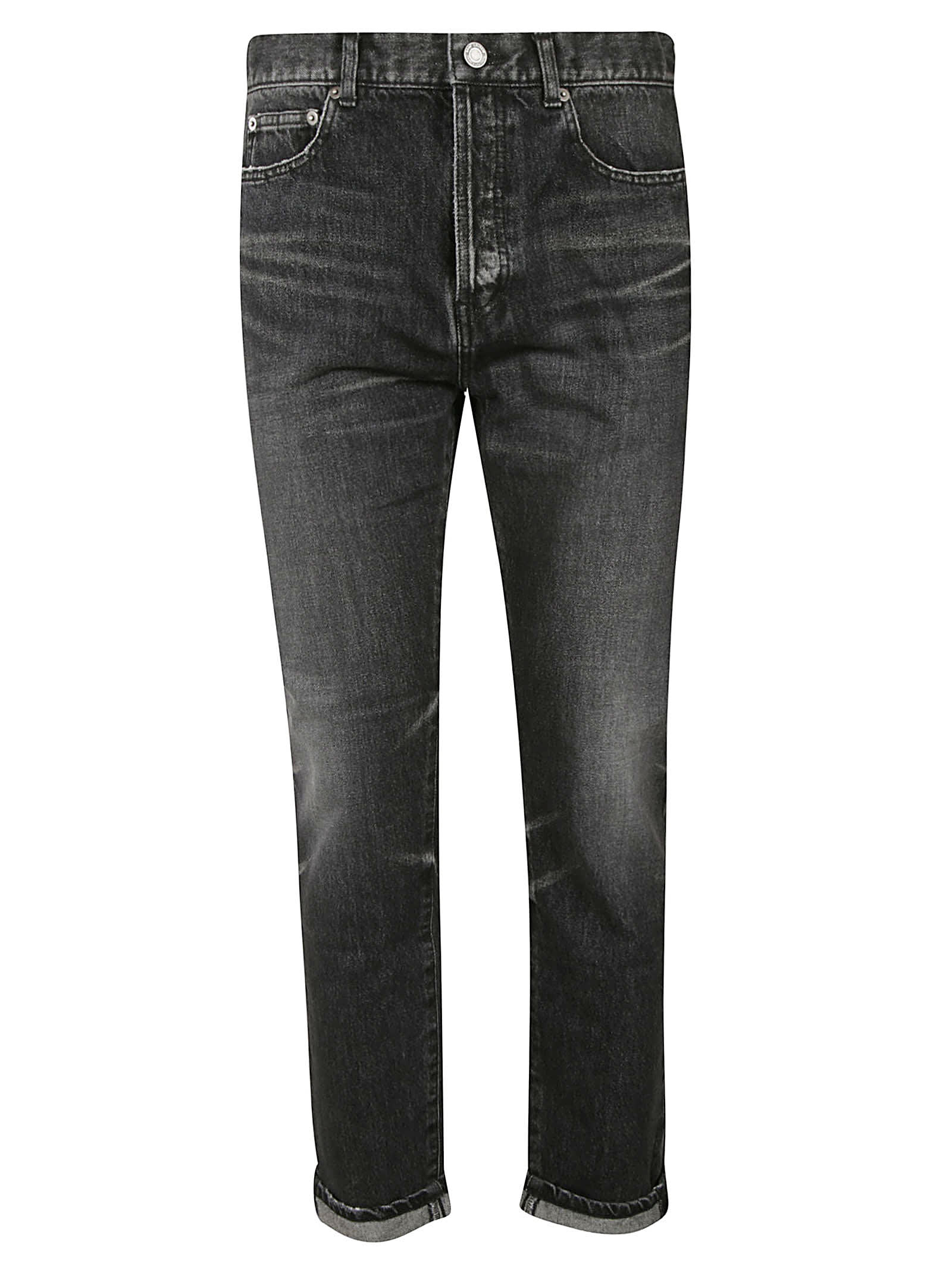 saint laurent cropped jeans