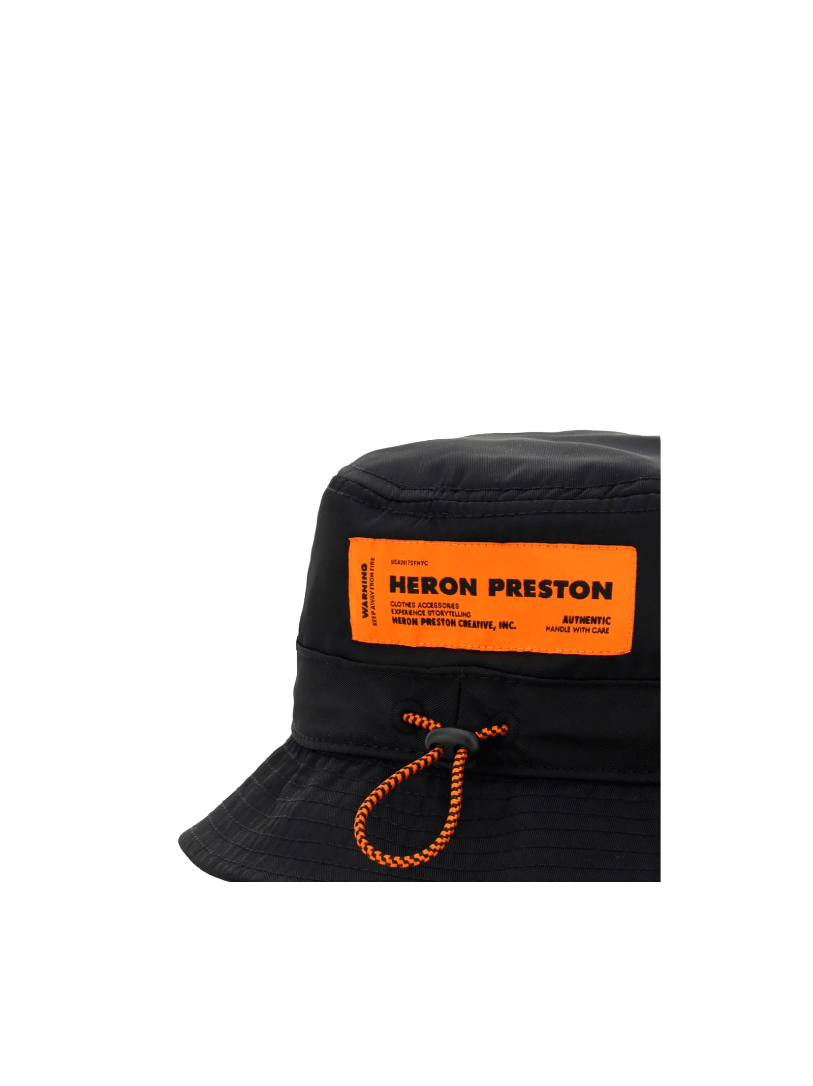 Heron Preston Hpny Nylon Bucket Hat In Black/white