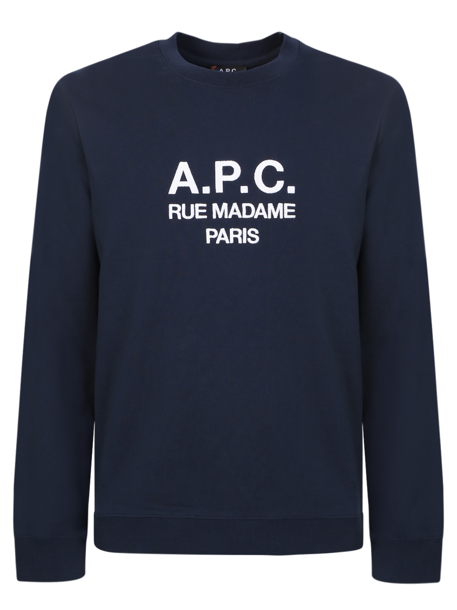 Apc Logo-print T-shirt Blue