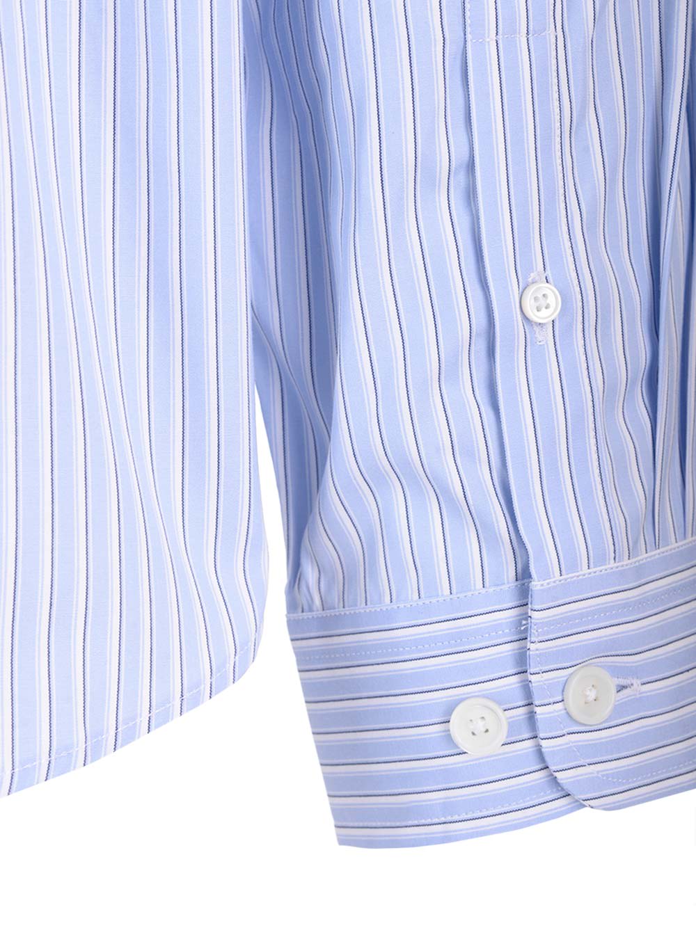 Shop Givenchy Striped Buttondown Shirt In Azure