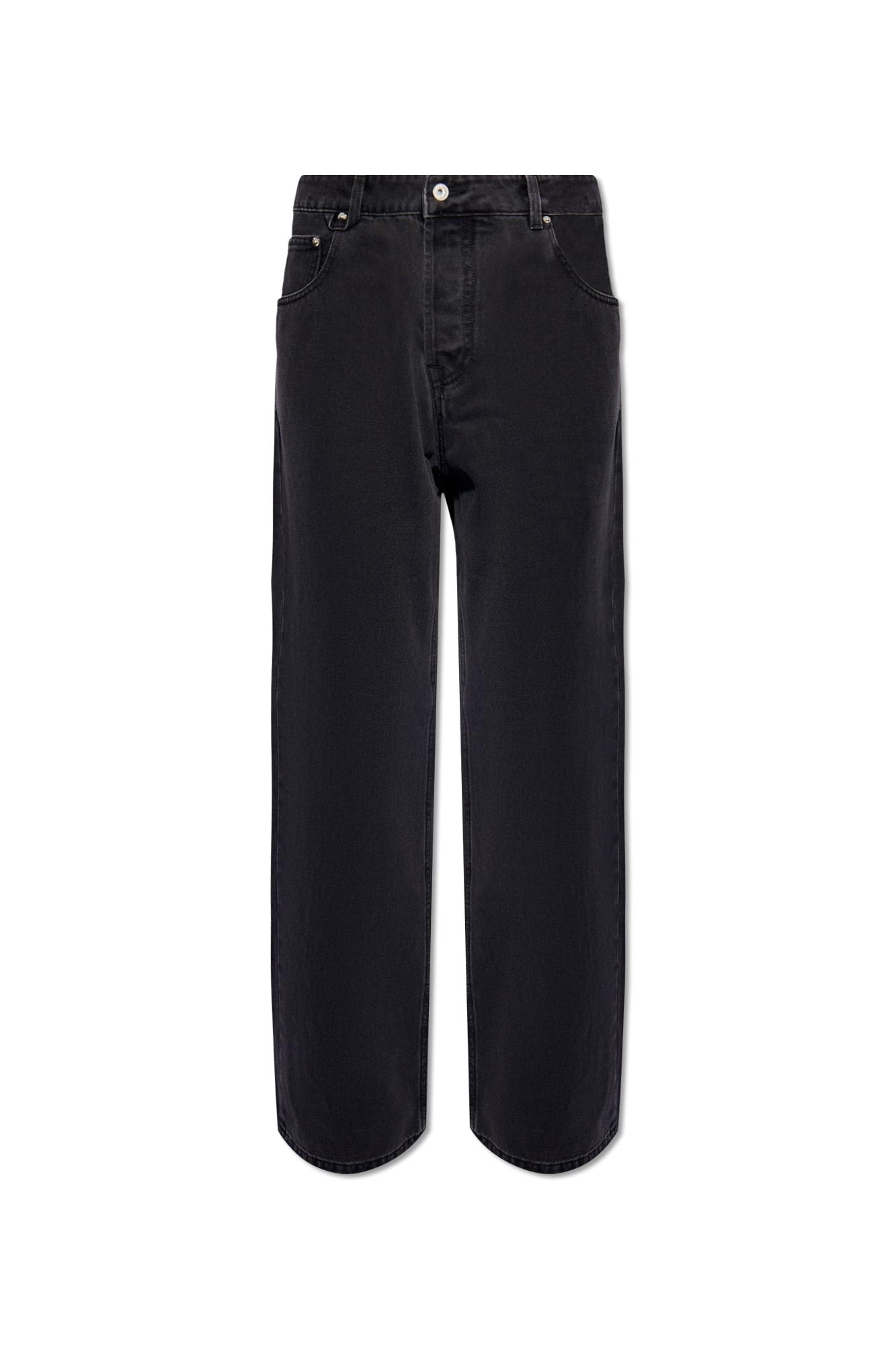Shop Jacquemus Nimes Jeans In Black