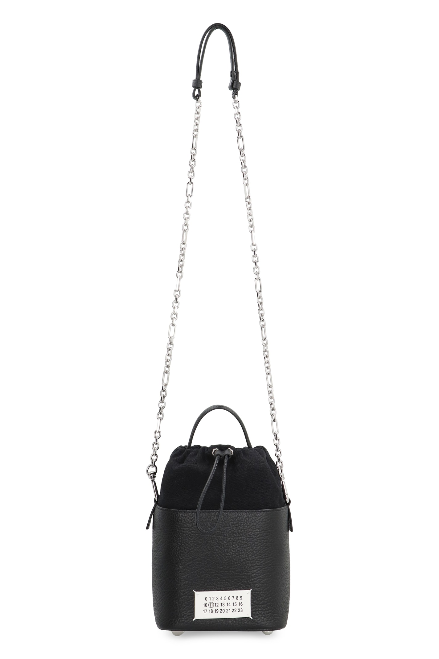 Shop Maison Margiela 5ac Mini Bucket Bag In Black