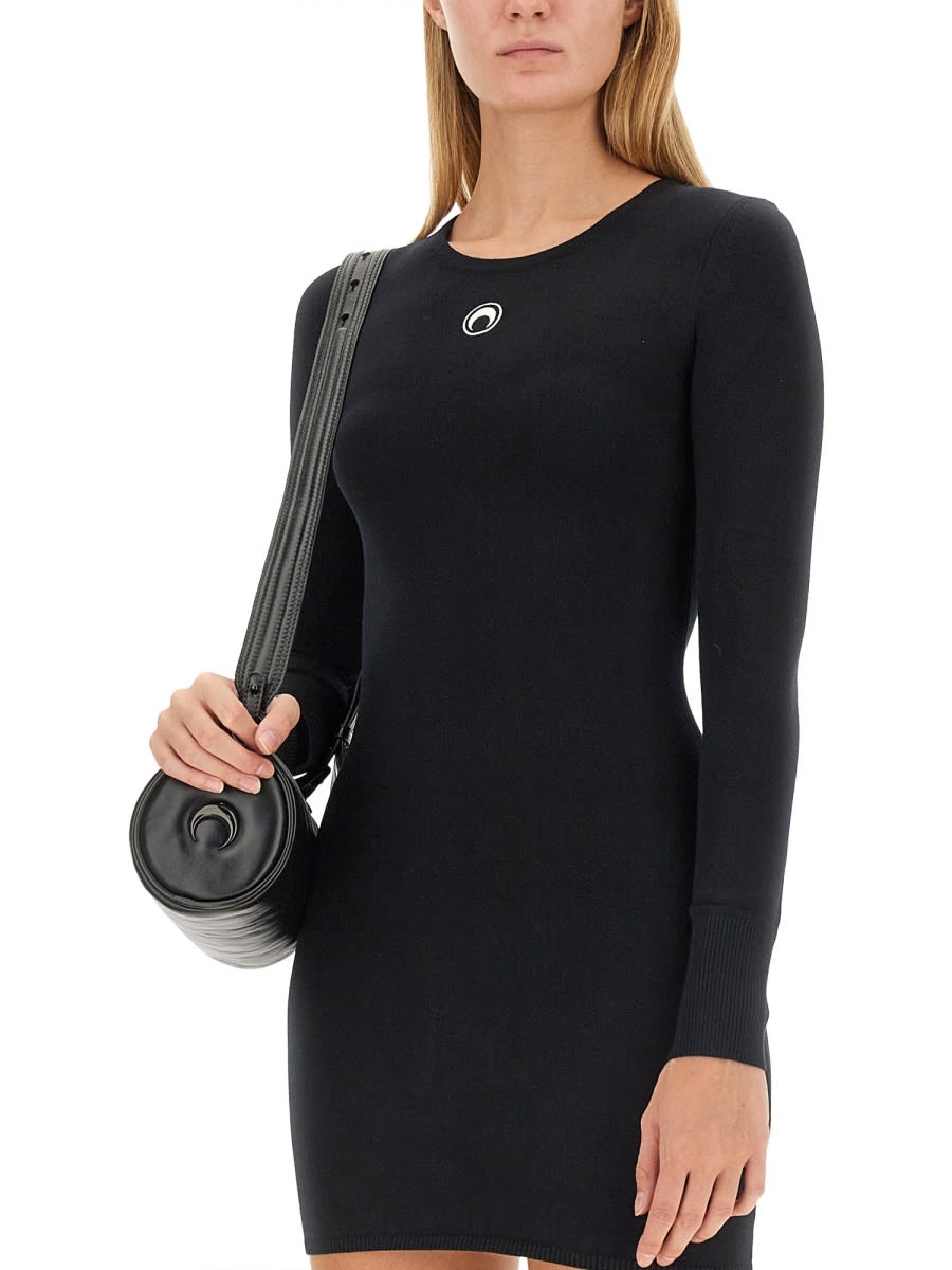 Shop Marine Serre Mini Dress In Black