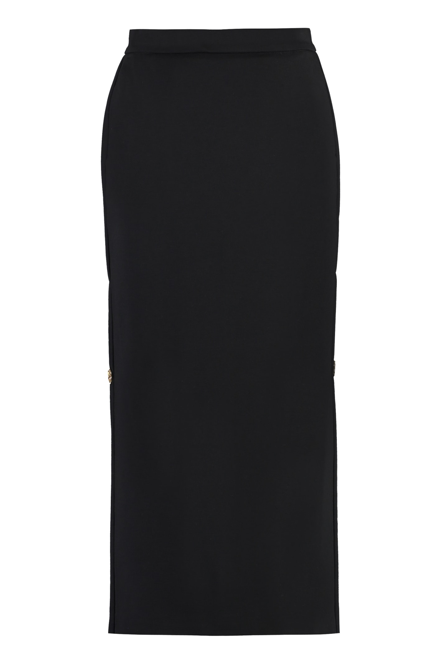 Shop Pinko Gto Midi Skirt In Black