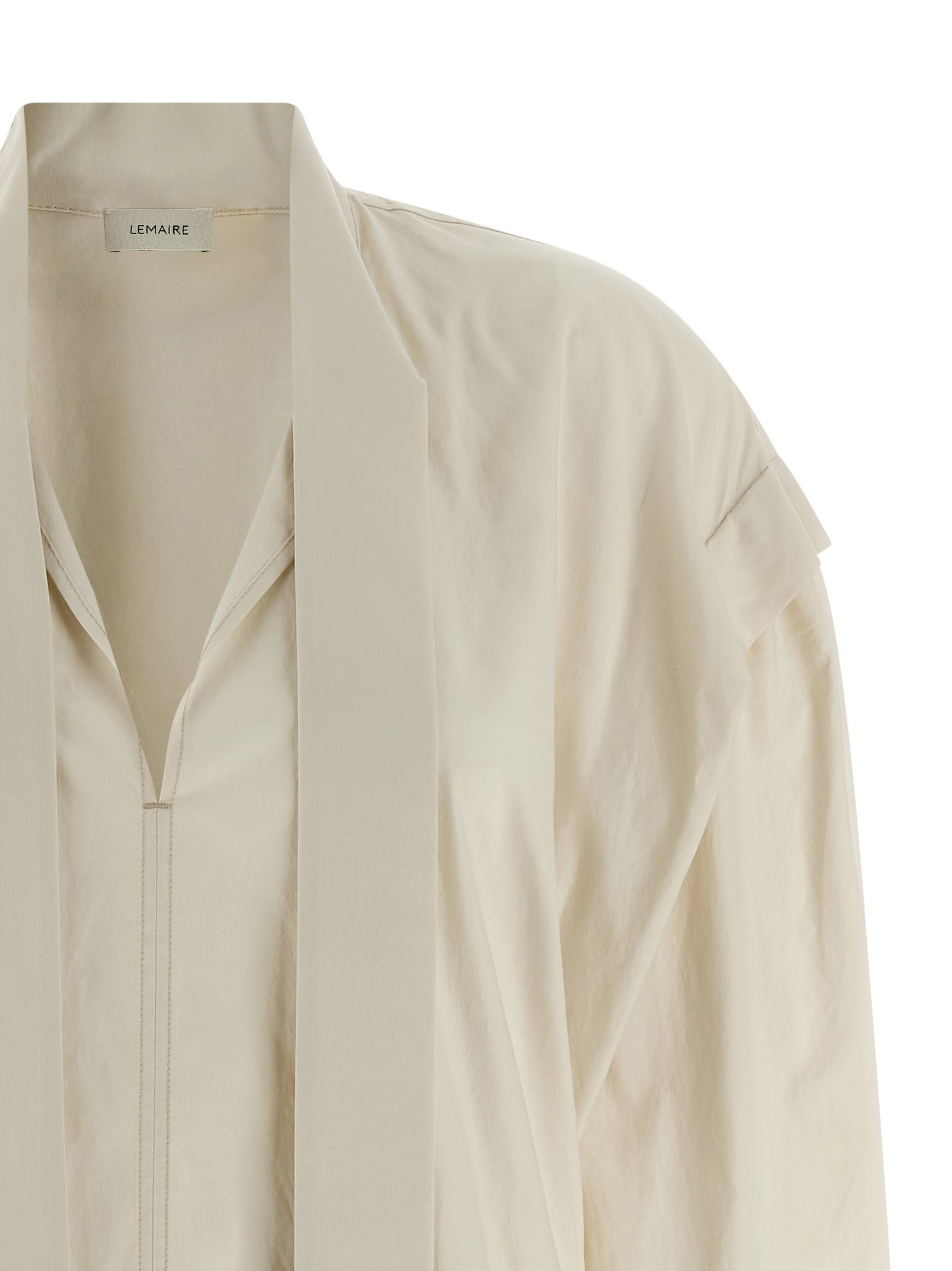 Lemaire Ascot Blouse In Neutral