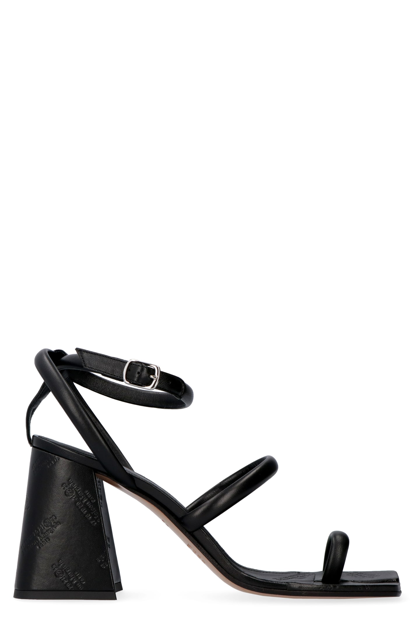 MAISON MARGIELA TABI LEATHER SANDALS,11319235
