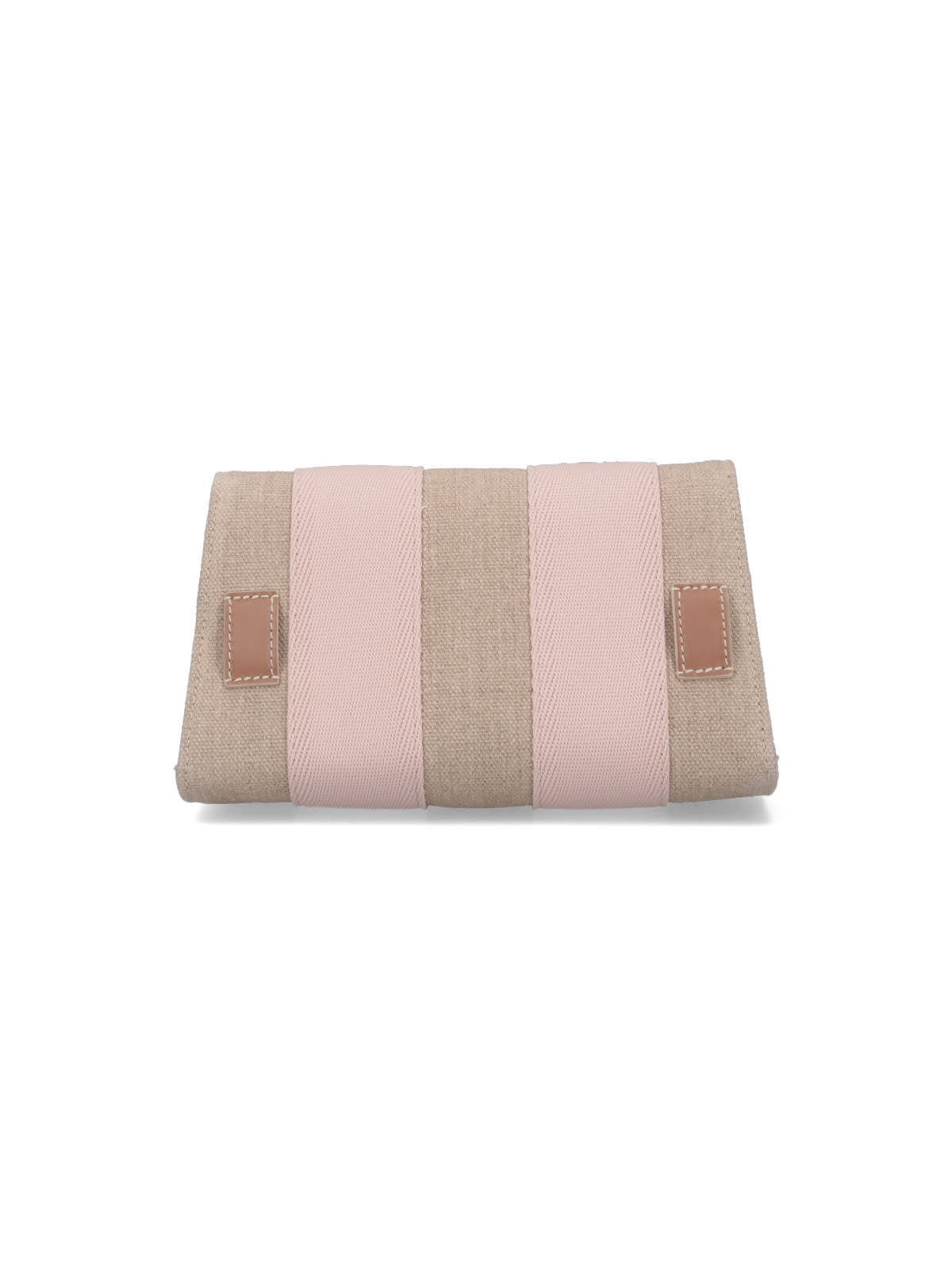 Shop Chloé Linen Shoulder Bag In Beige