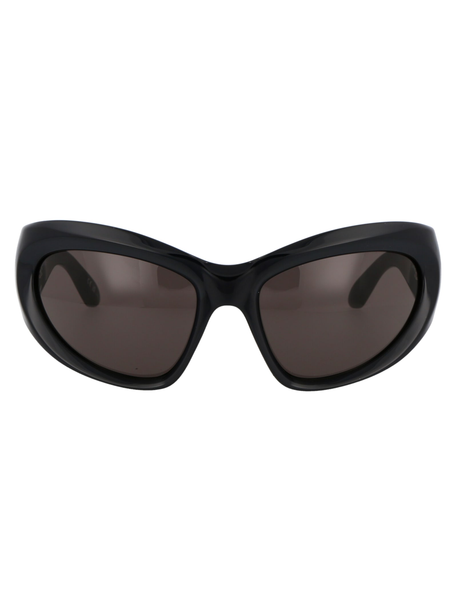 Shop Balenciaga Bb0228s Sunglasses In 001 Black Black Grey