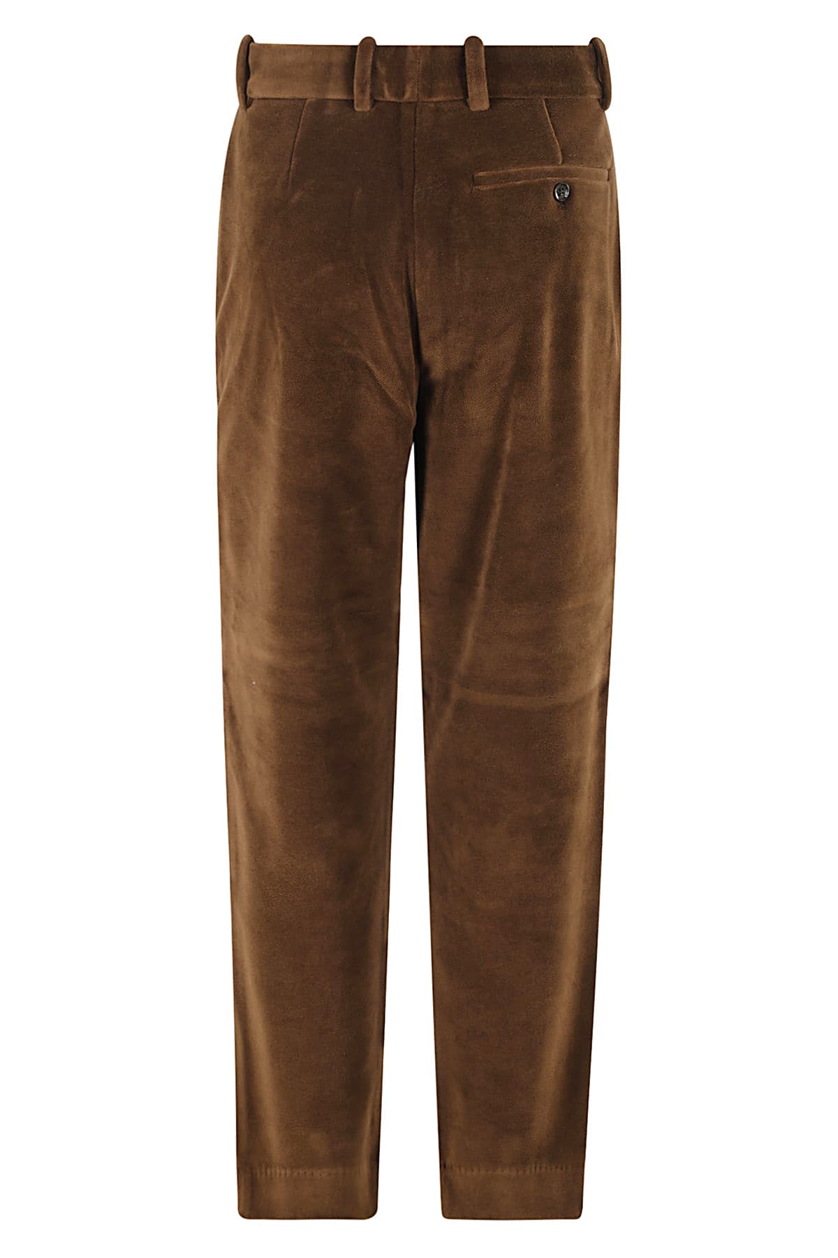 Shop Circolo 1901 Pant Carrot Velour In Argan