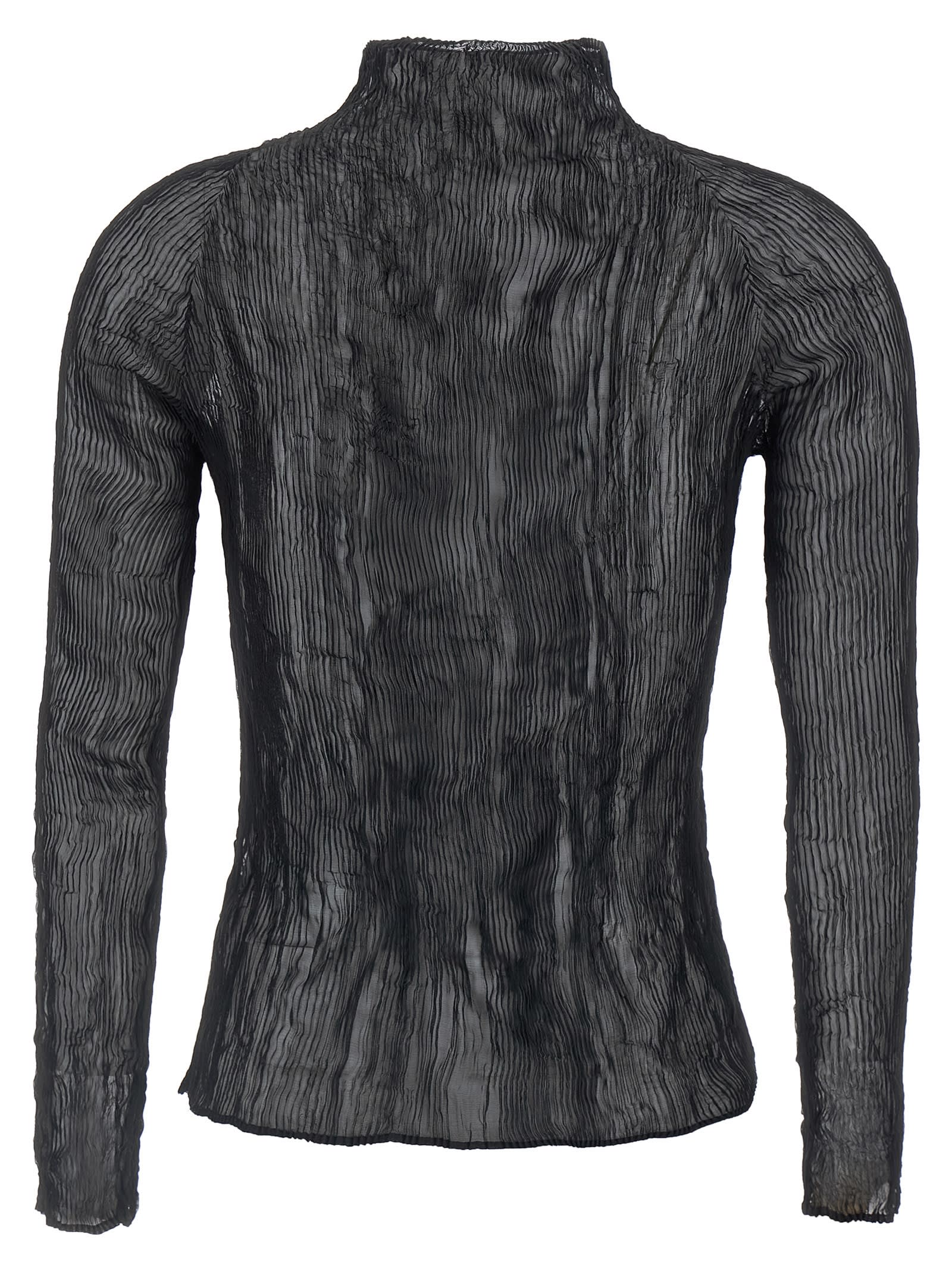 Issey Miyake Chiffon Twist-56 Sweaters And Cardigans Black