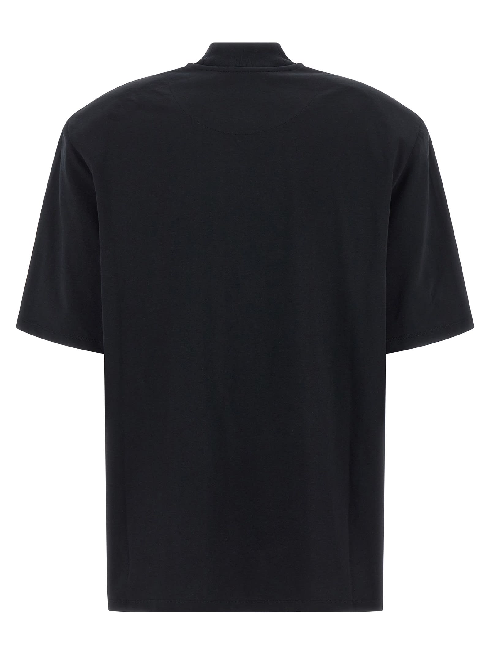 Attico T-shirt Black In Black