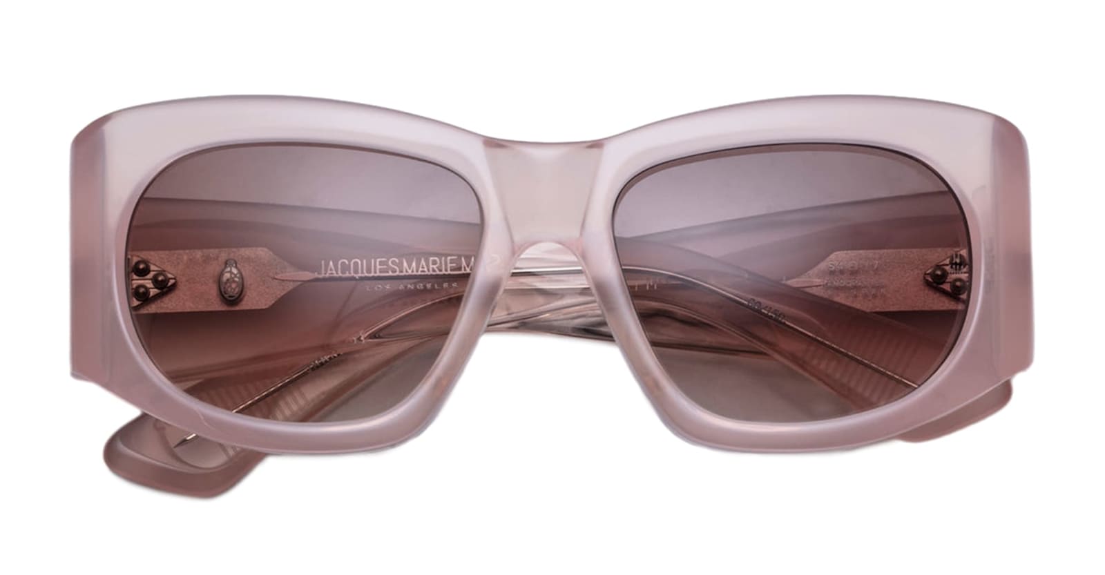 Shop Jacques Marie Mage Nadja - Peach Sunglasses In Pink