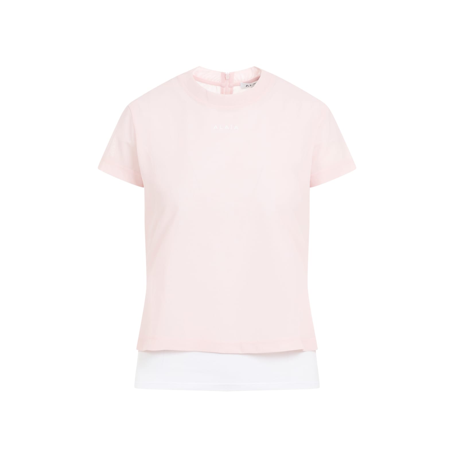 Shop Alaïa Alaia T-shirt In Rose Clair