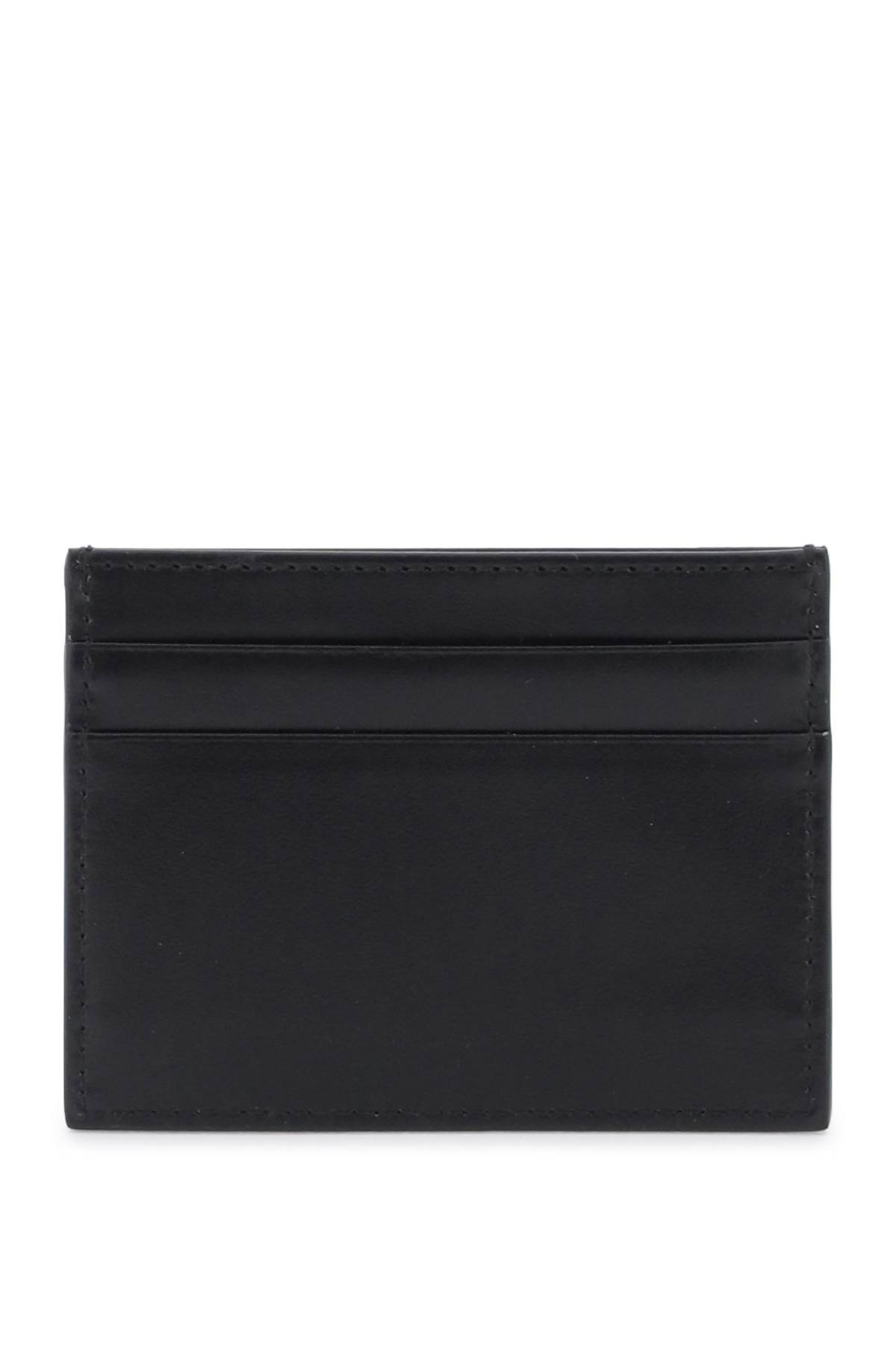 Shop Dolce & Gabbana Logo Leather Cardholder In Nero