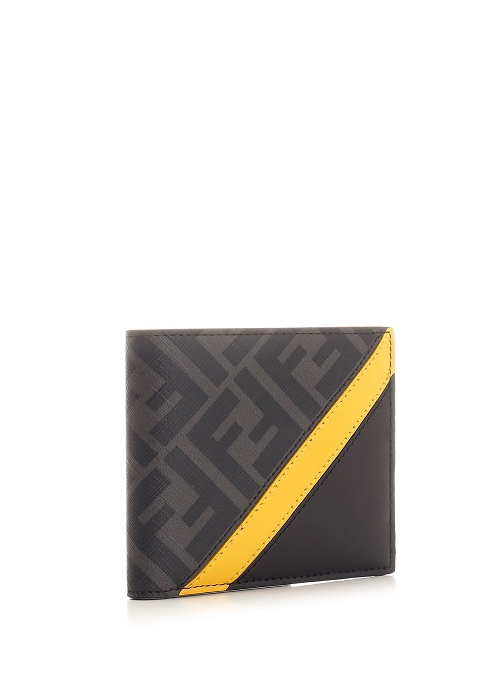 Shop Fendi Diagonal Wallet In Black