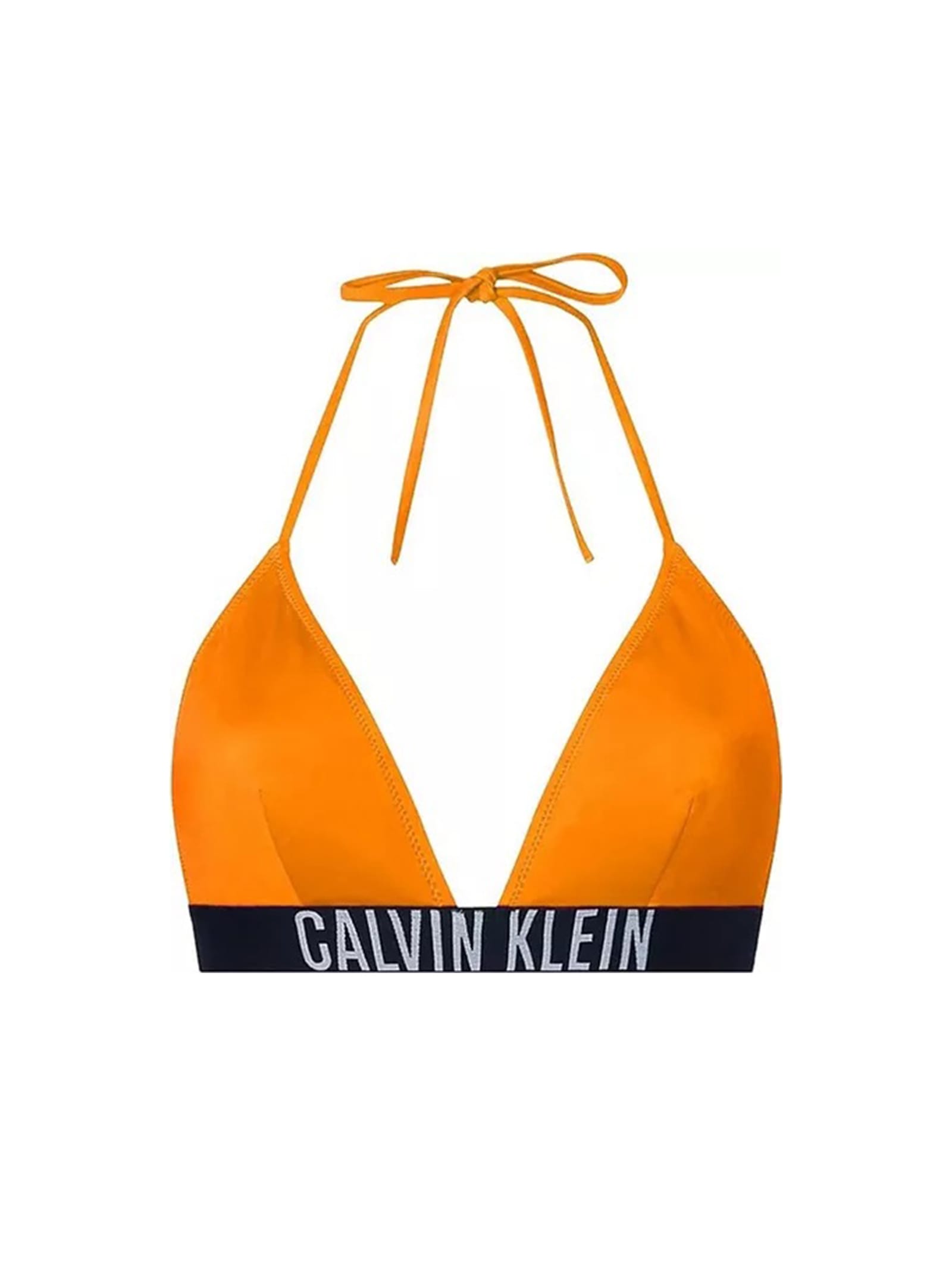 Calvin Klein Bikini Top Triangle In Orange