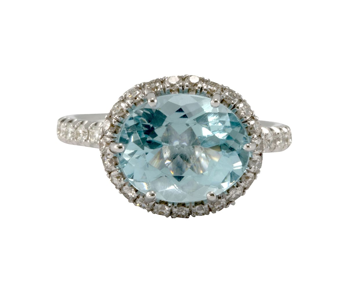 Lo Spazio Jewelry Lo Spazio Aqua Lucente Ring(h) In Sky_blue