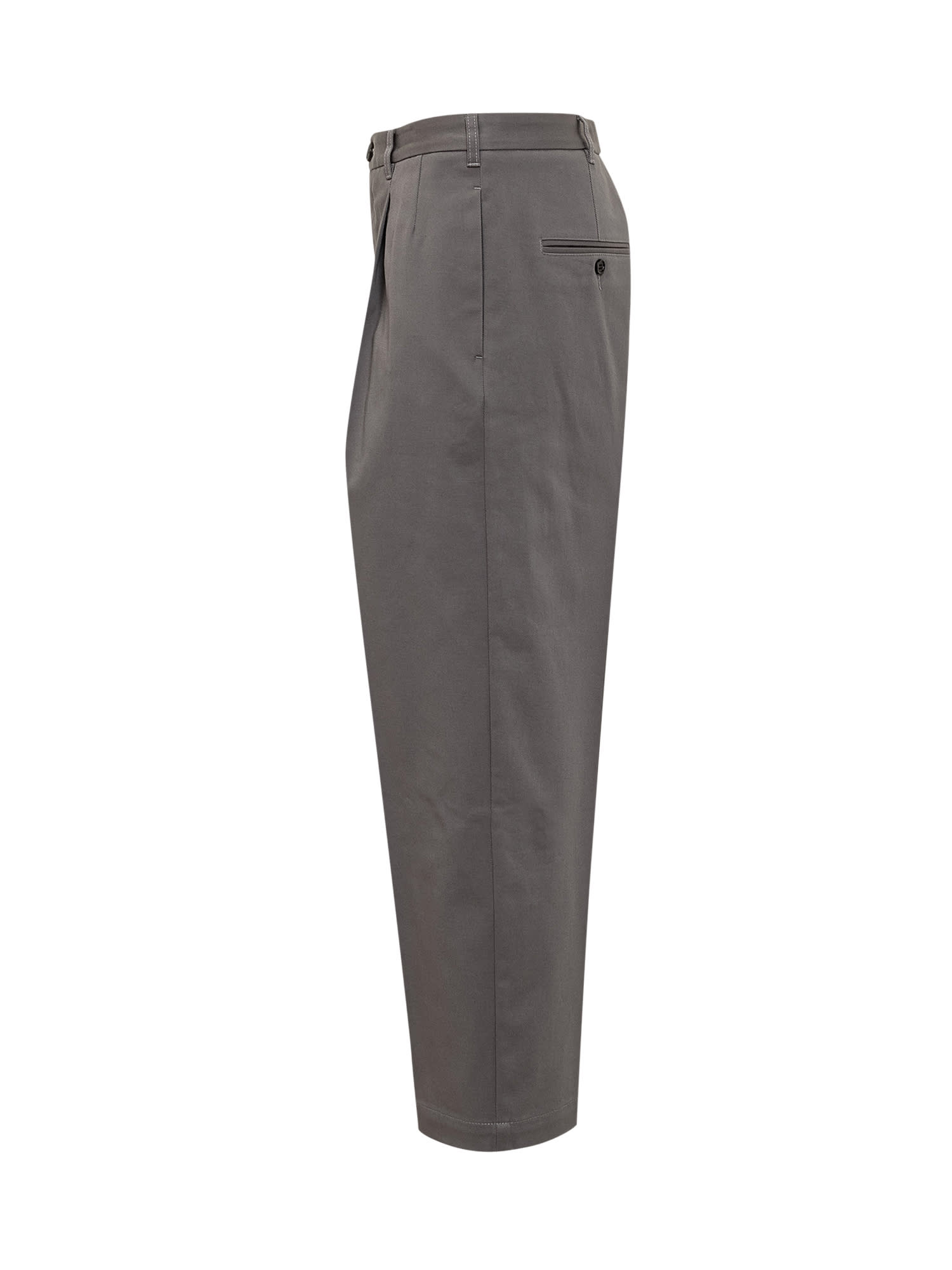 Shop Marni Trousers In Grigio