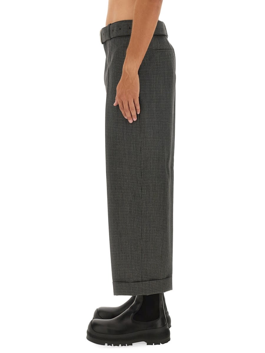 Shop Jil Sander Wool Pants In Grey